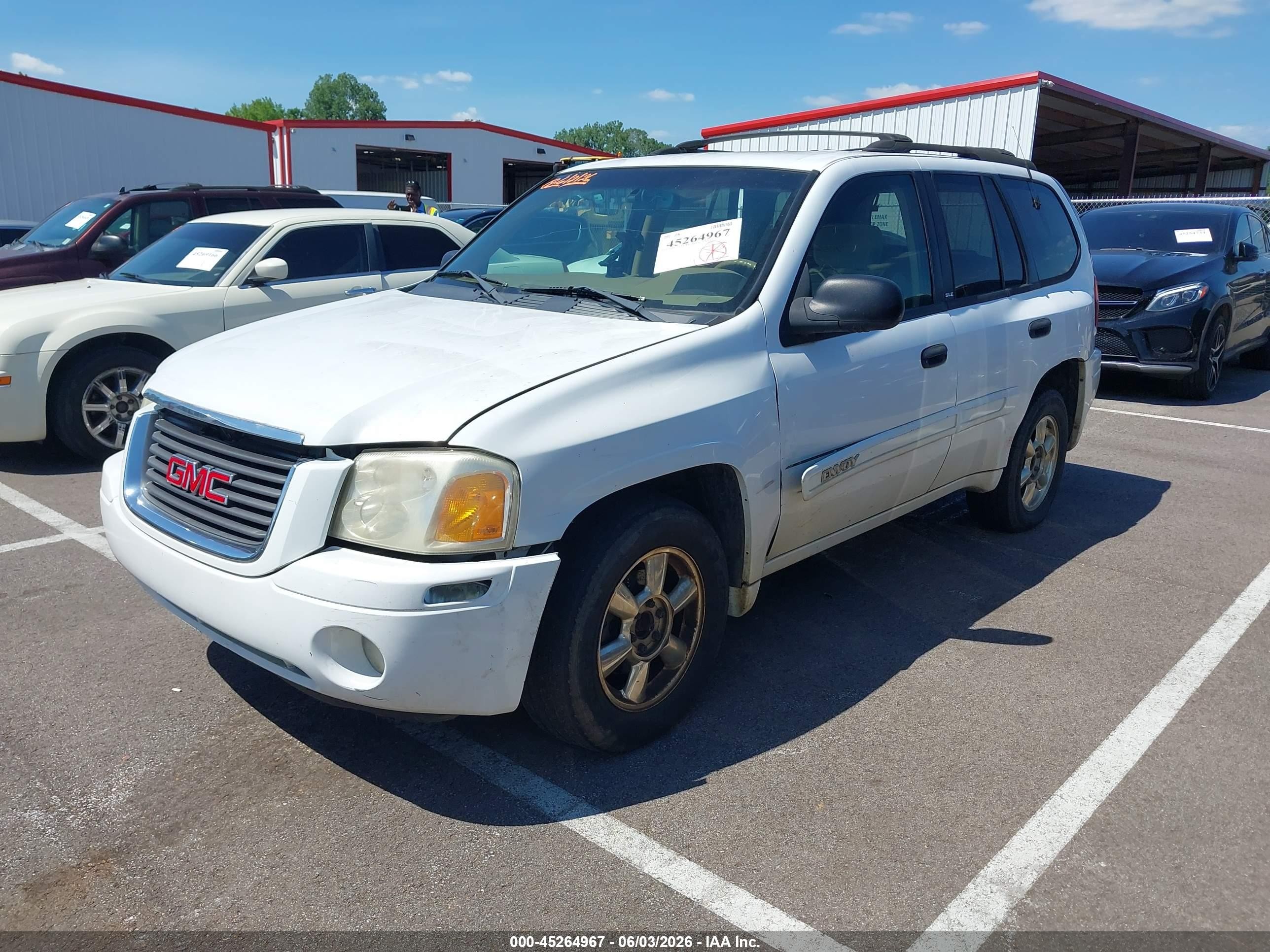 2002 Gmc Envoy Sle White vin: 1GKDT13S922216159