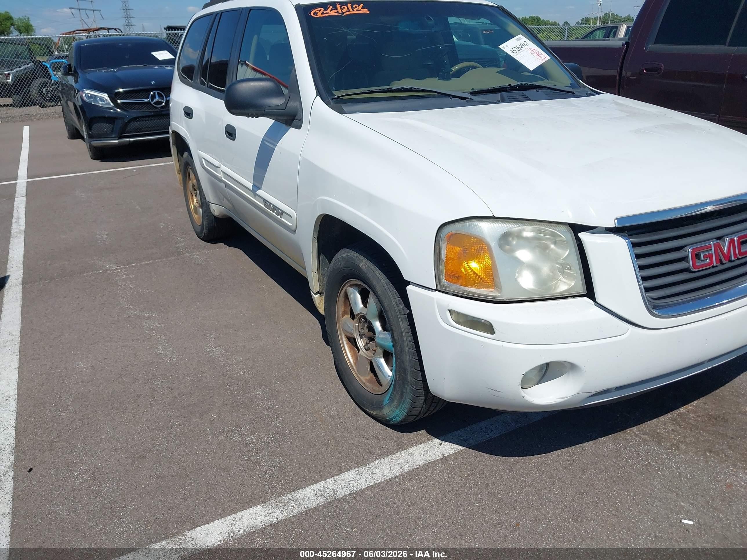 2002 Gmc Envoy Sle White vin: 1GKDT13S922216159