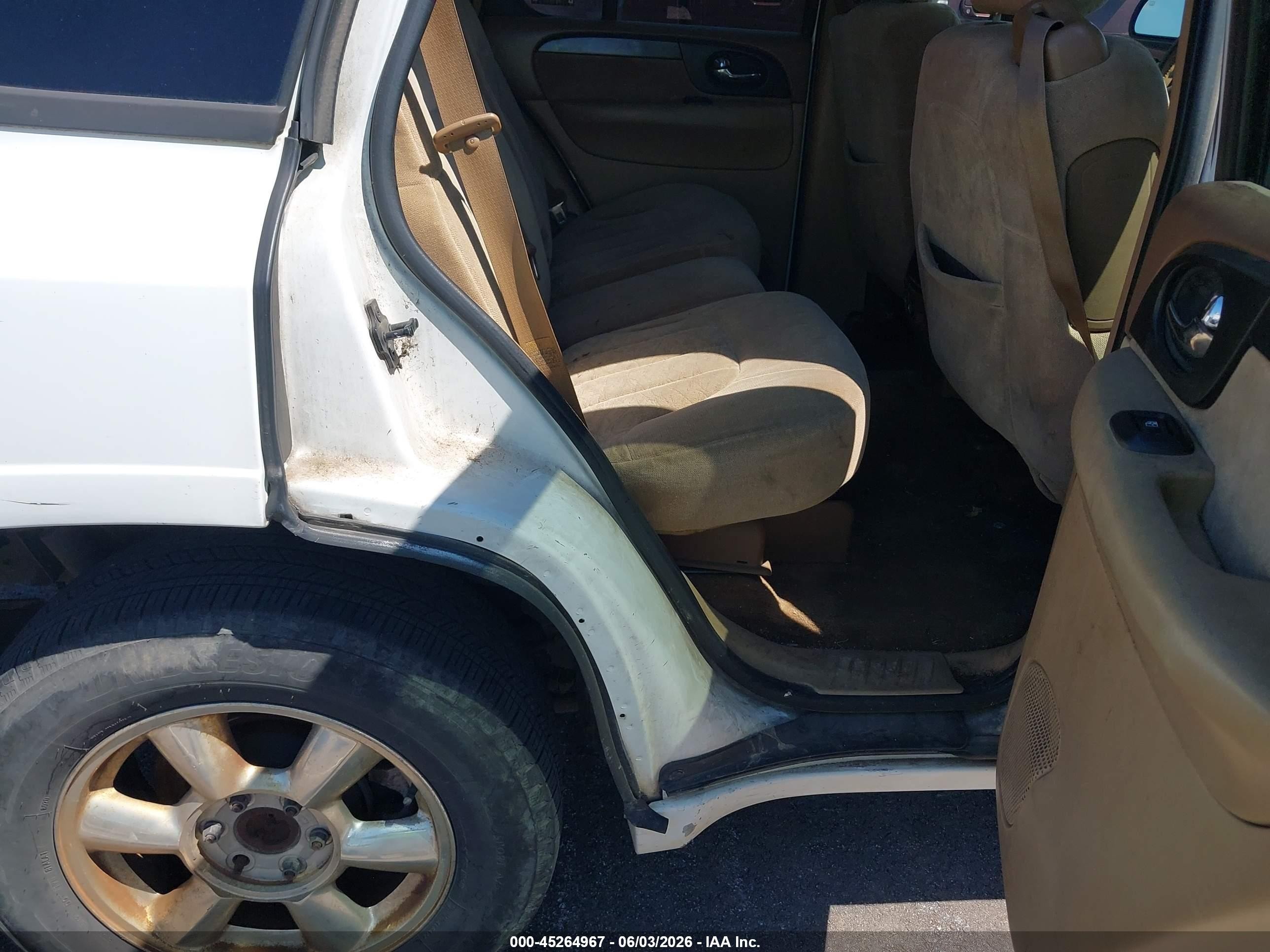2002 Gmc Envoy Sle White vin: 1GKDT13S922216159