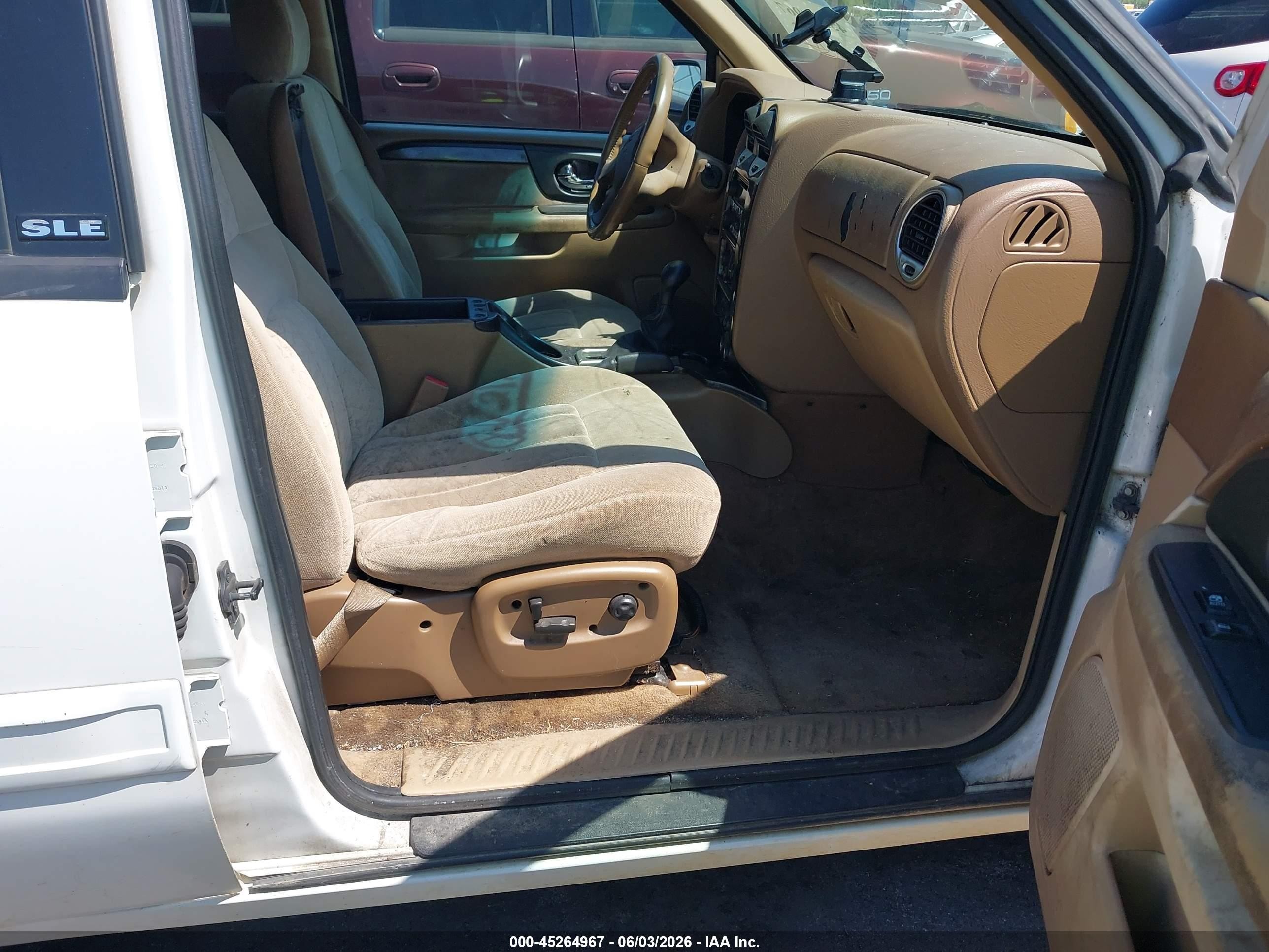 2002 Gmc Envoy Sle White vin: 1GKDT13S922216159