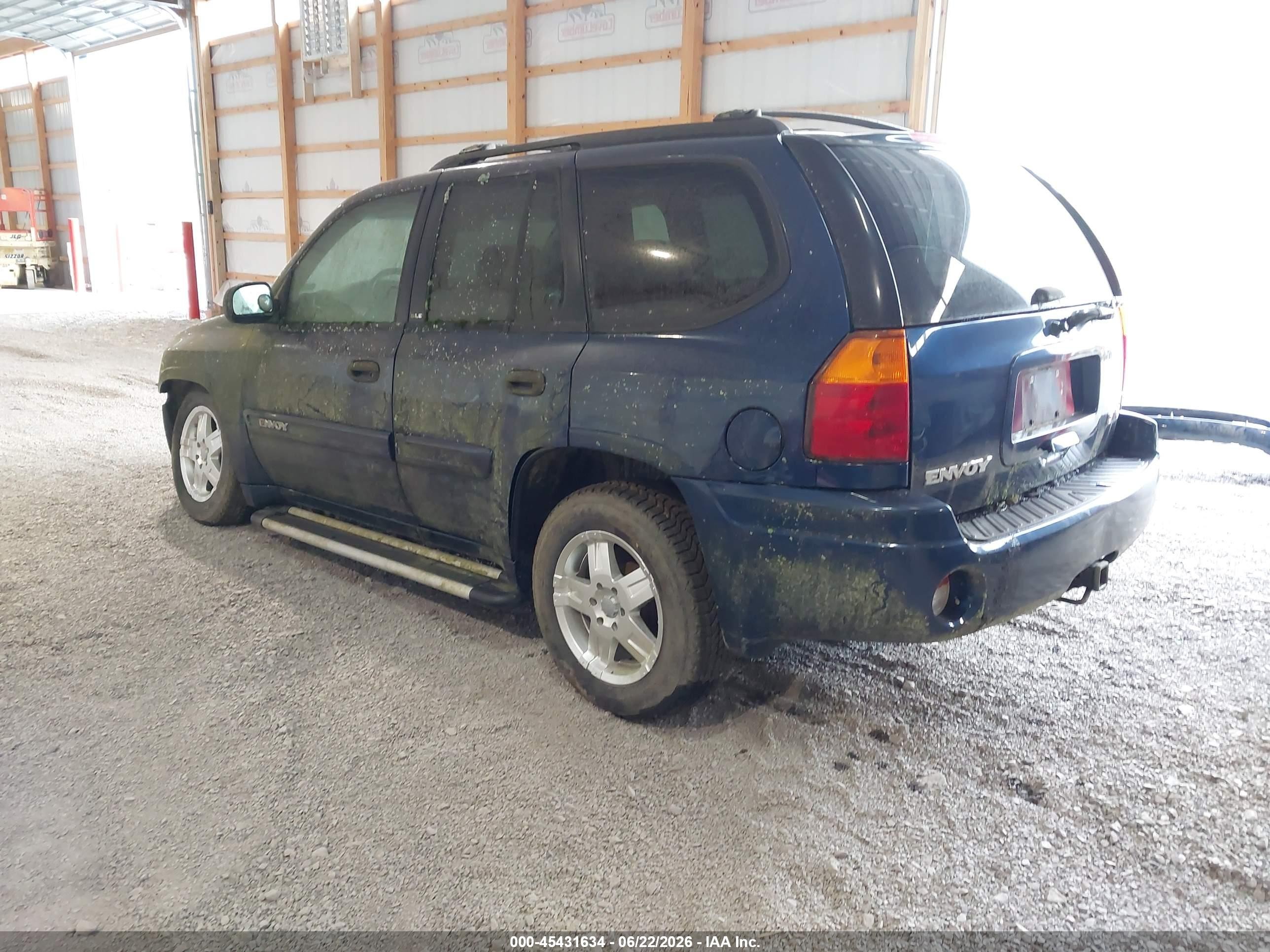2003 Gmc Envoy Sle Blue vin: 1GKDT13S932303299
