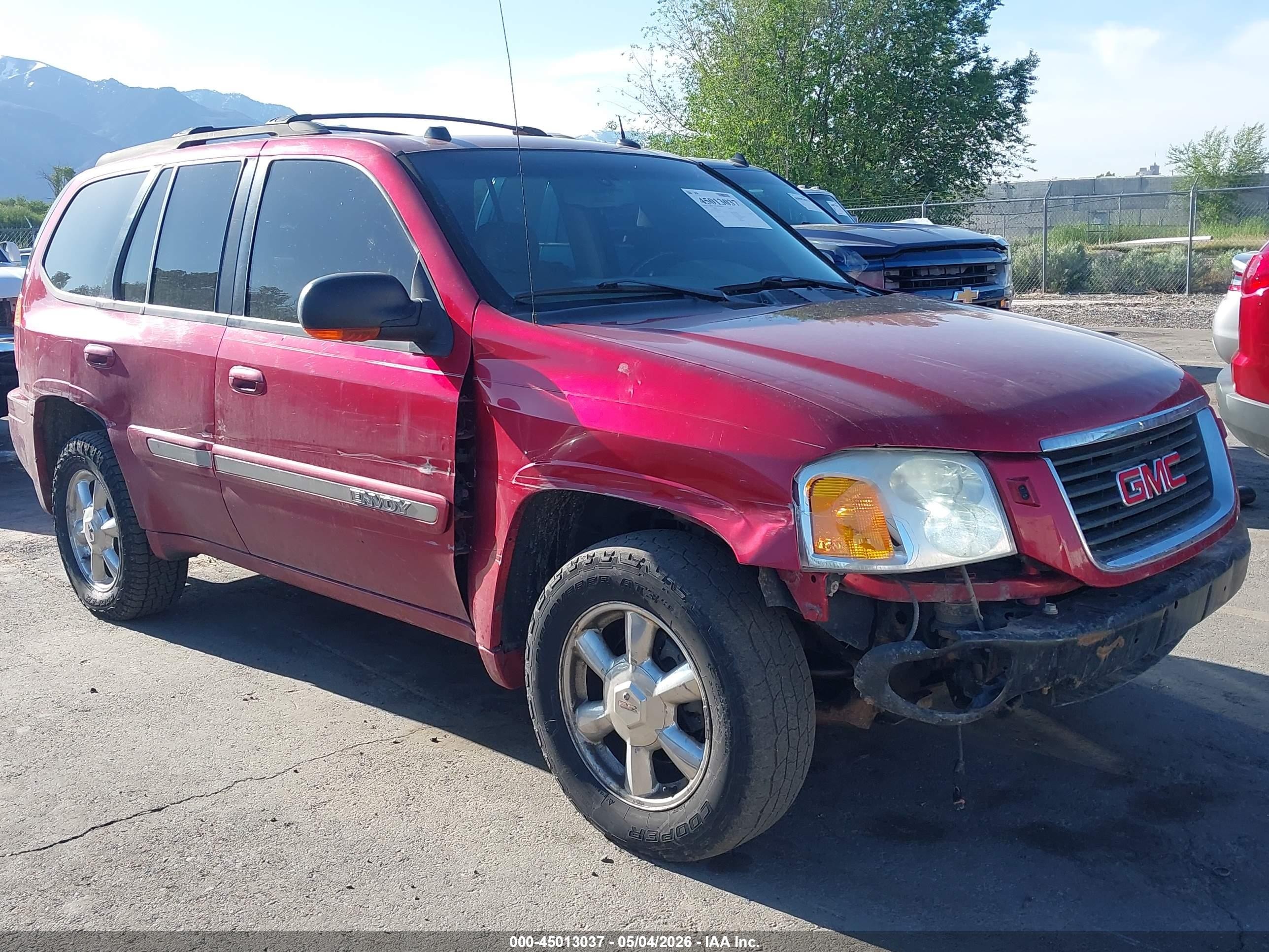 2005 Gmc Envoy Slt Red vin: 1GKDT13S952297006