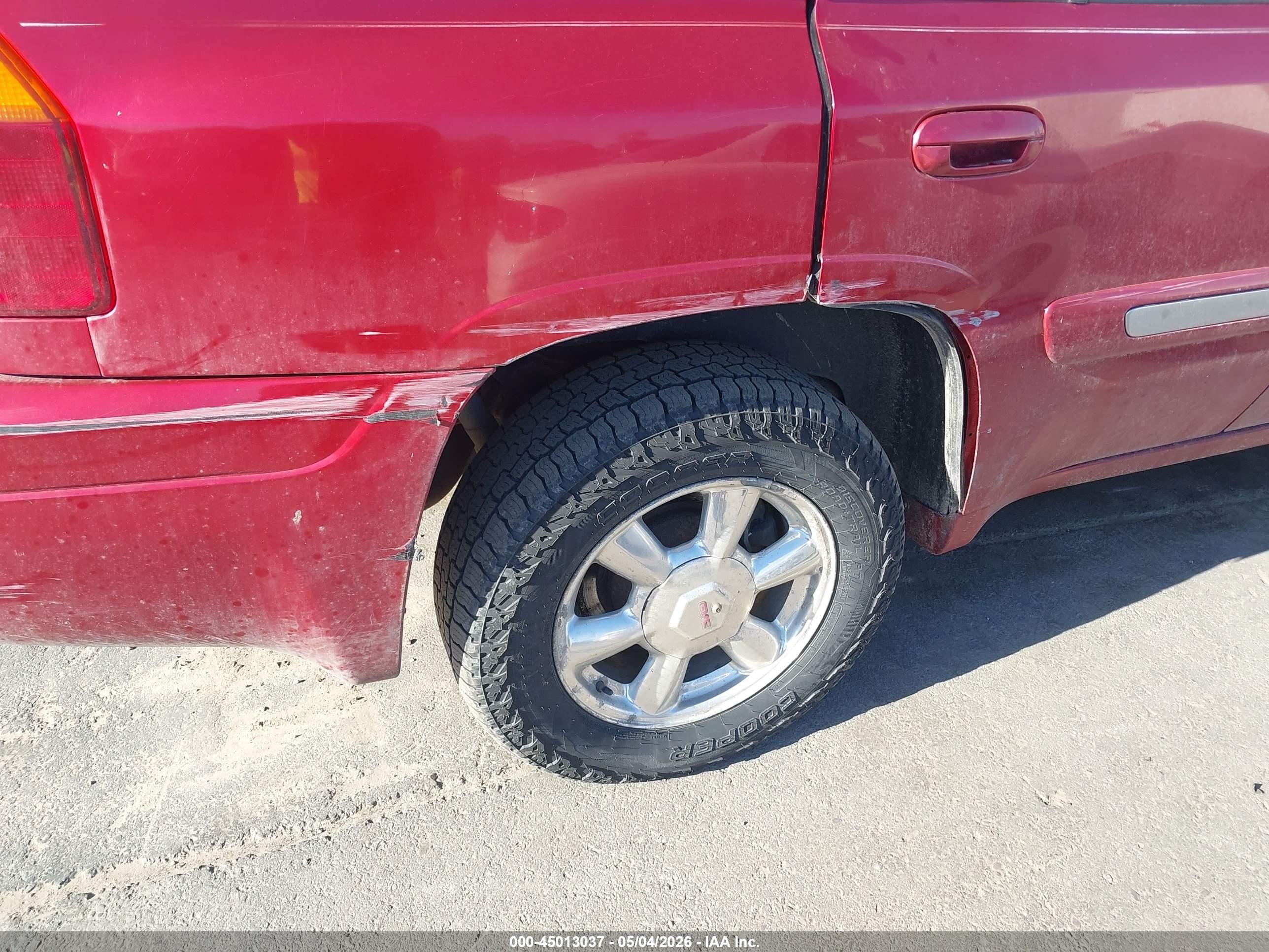 2005 Gmc Envoy Slt Red vin: 1GKDT13S952297006