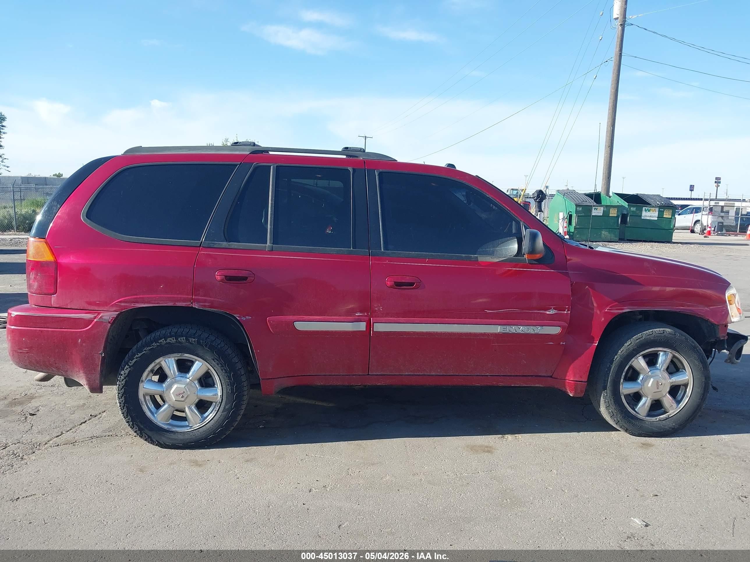 2005 Gmc Envoy Slt Red vin: 1GKDT13S952297006