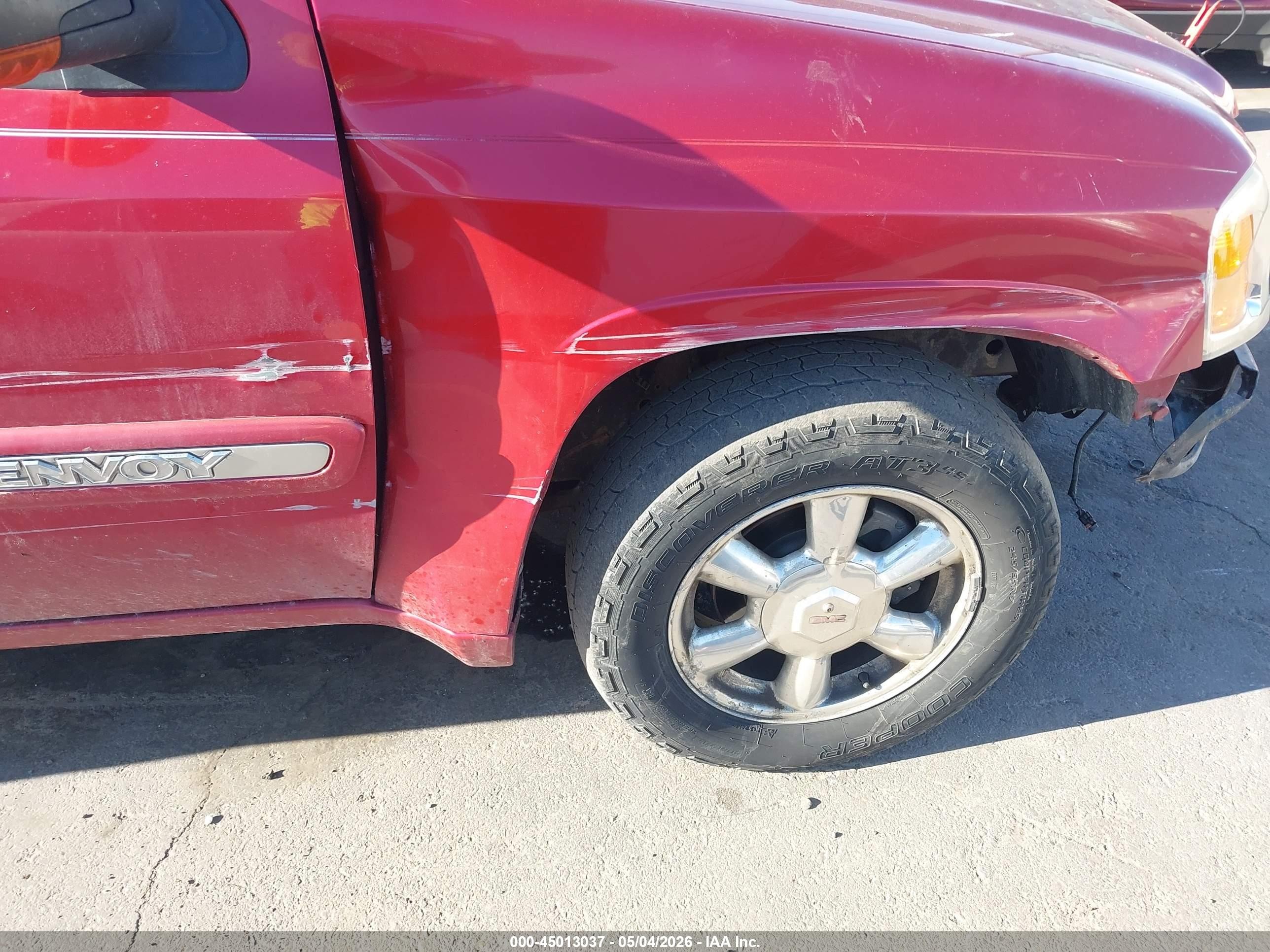 2005 Gmc Envoy Slt Red vin: 1GKDT13S952297006
