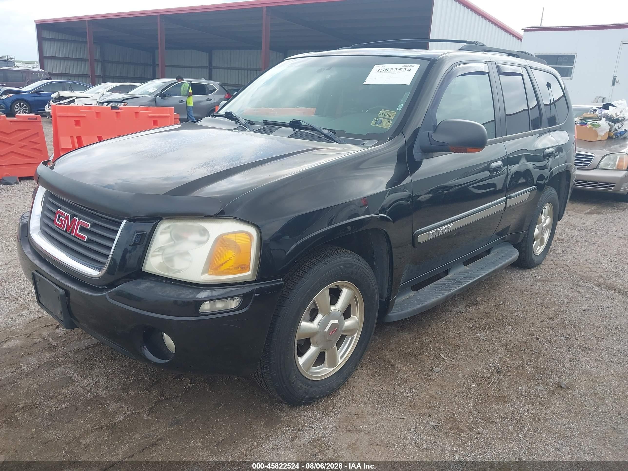 2002 Gmc Envoy Slt Черный vin: 1GKDT13SX22187898