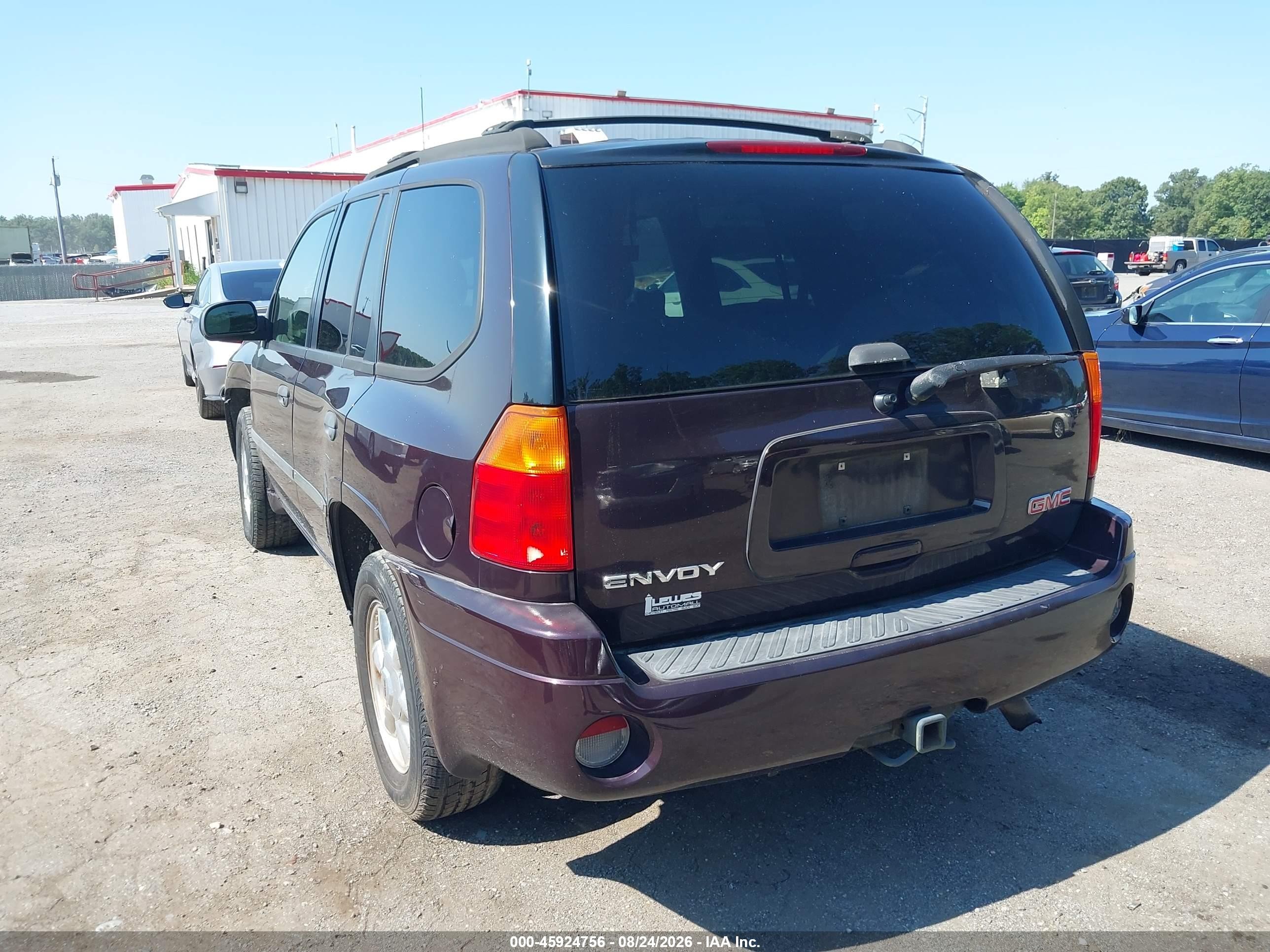 2008 Gmc Envoy Sle Burgundy vin: 1GKDT13SX82136930
