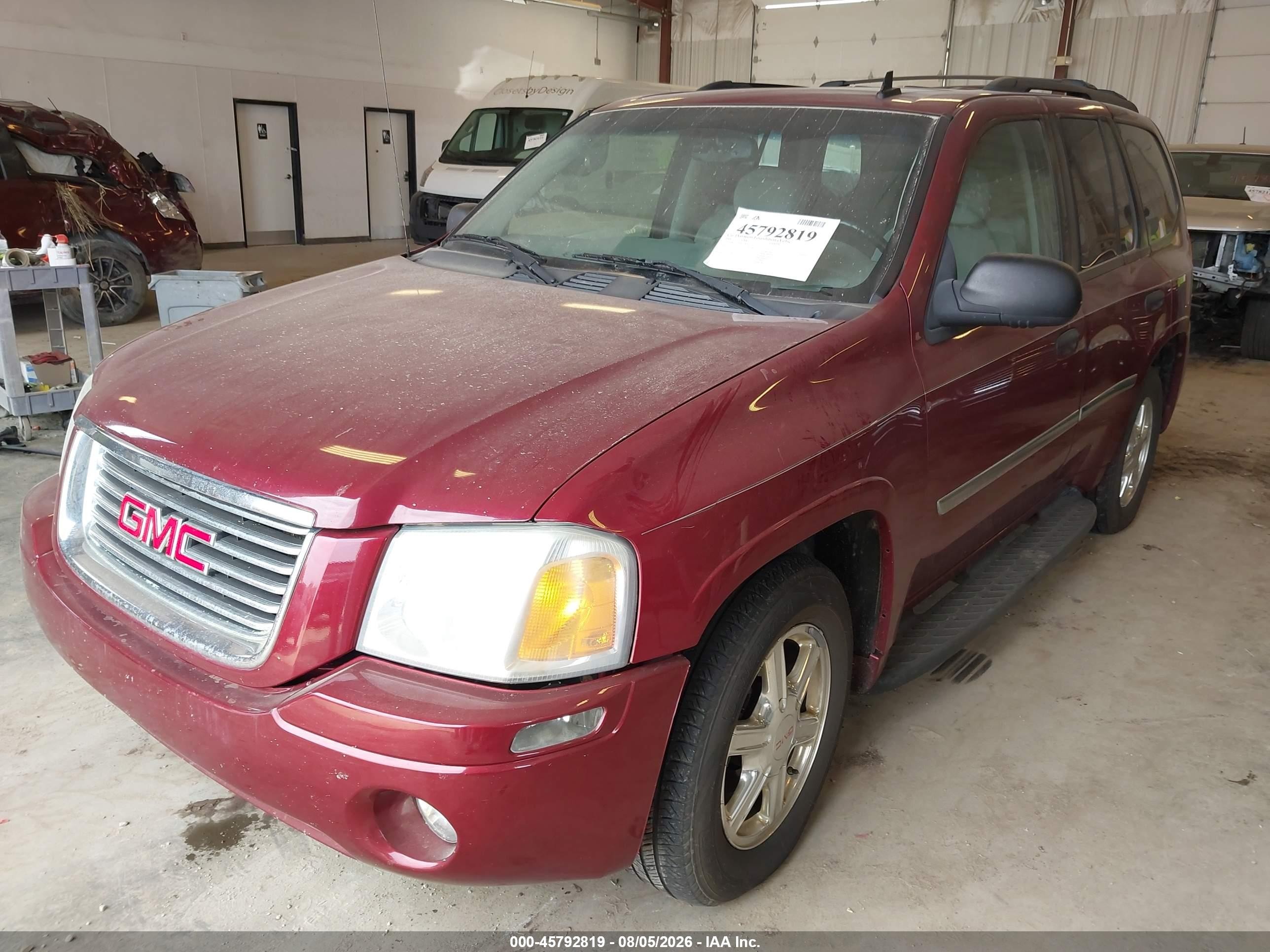 2008 Gmc Envoy Sle Maroon vin: 1GKDT13SX82178174
