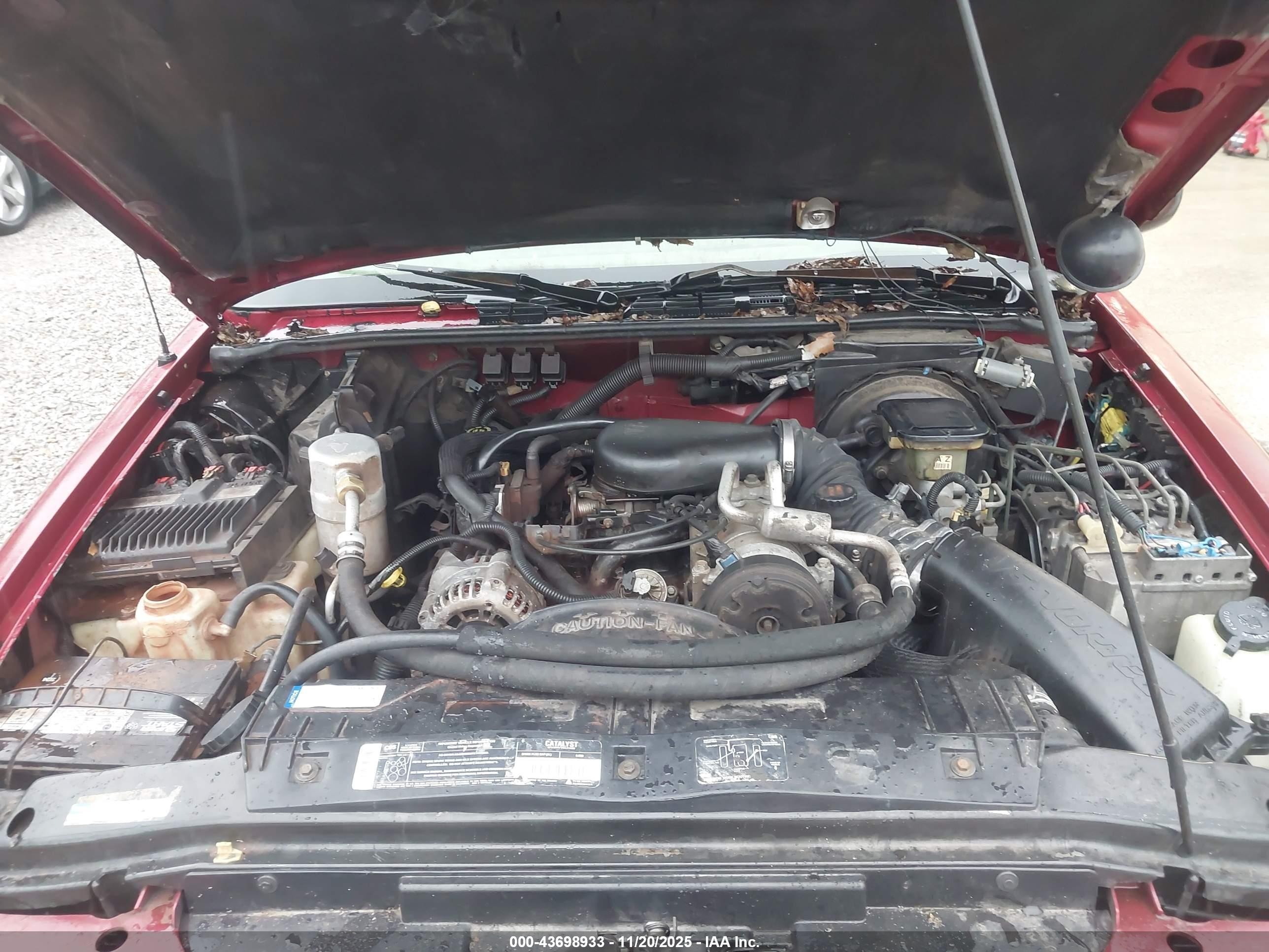 1996 Gmc Jimmy   Red vin: 1GKDT13W1T2557589