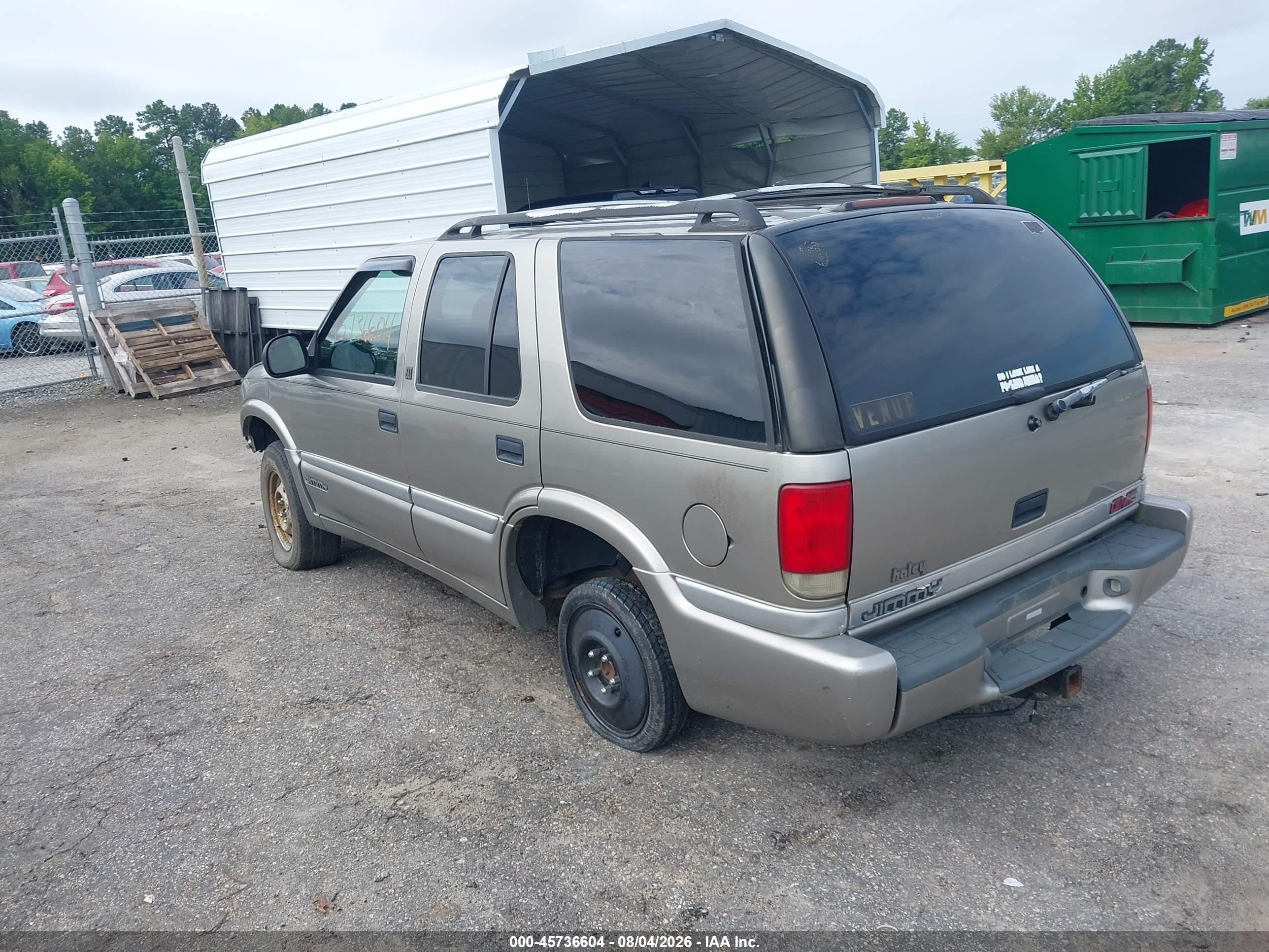 1998 Gmc Jimmy Slt Tan vin: 1GKDT13W1W2571657