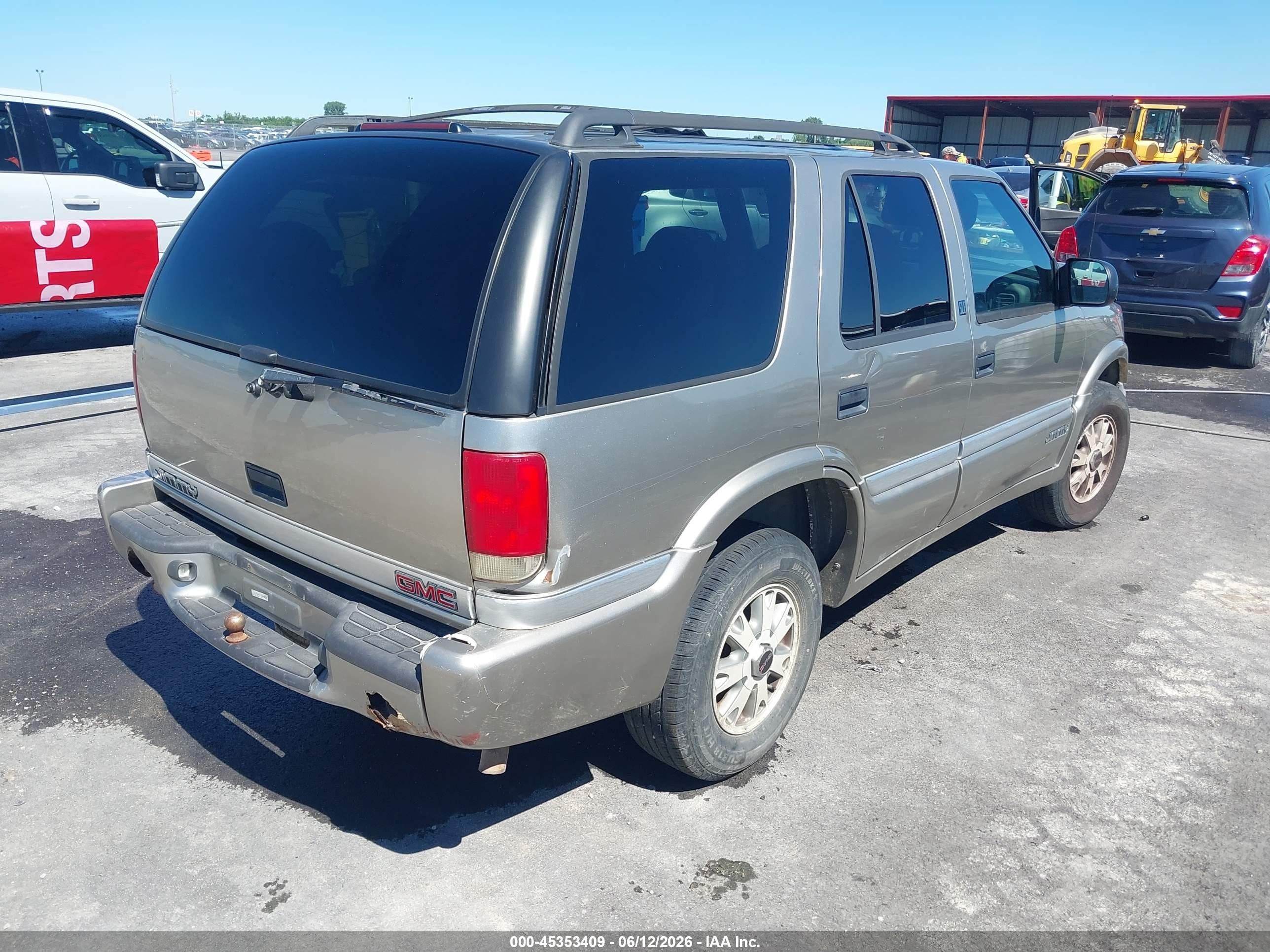 2001 Gmc Jimmy Sle Золотой vin: 1GKDT13W212192644