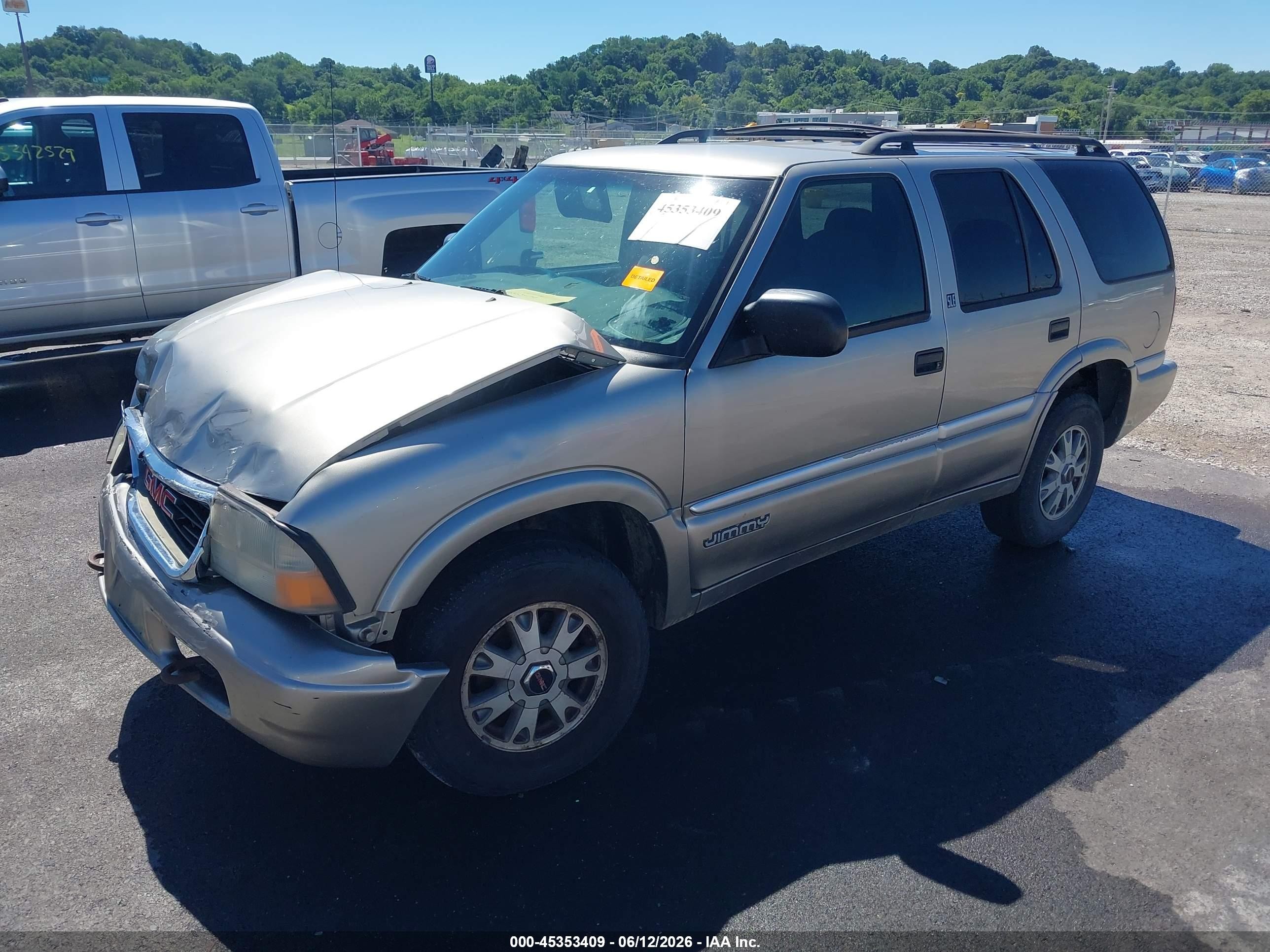 2001 Gmc Jimmy Sle Золотой vin: 1GKDT13W212192644