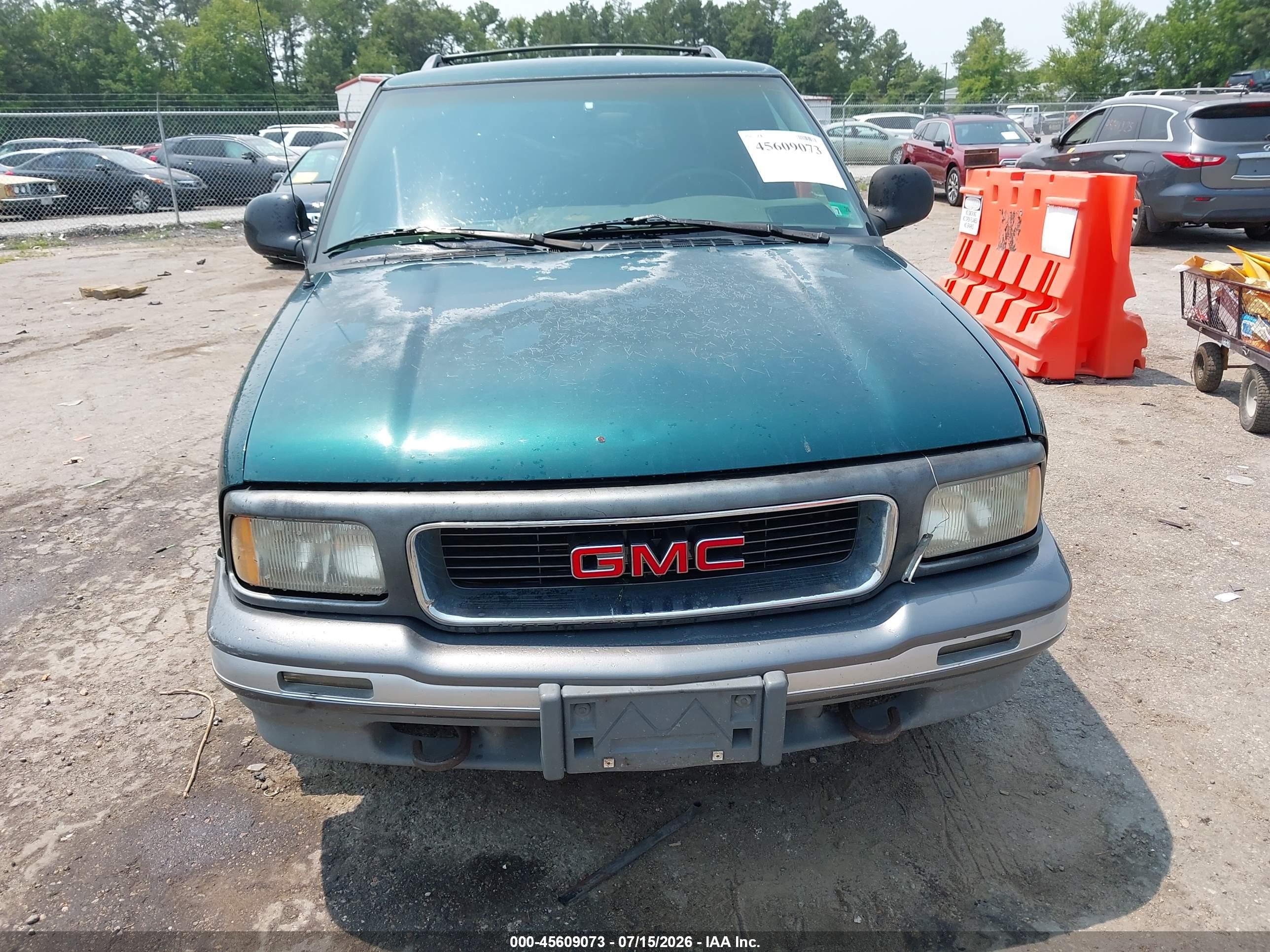 1996 Gmc Jimmy   Зеленый vin: 1GKDT13W2T2548464
