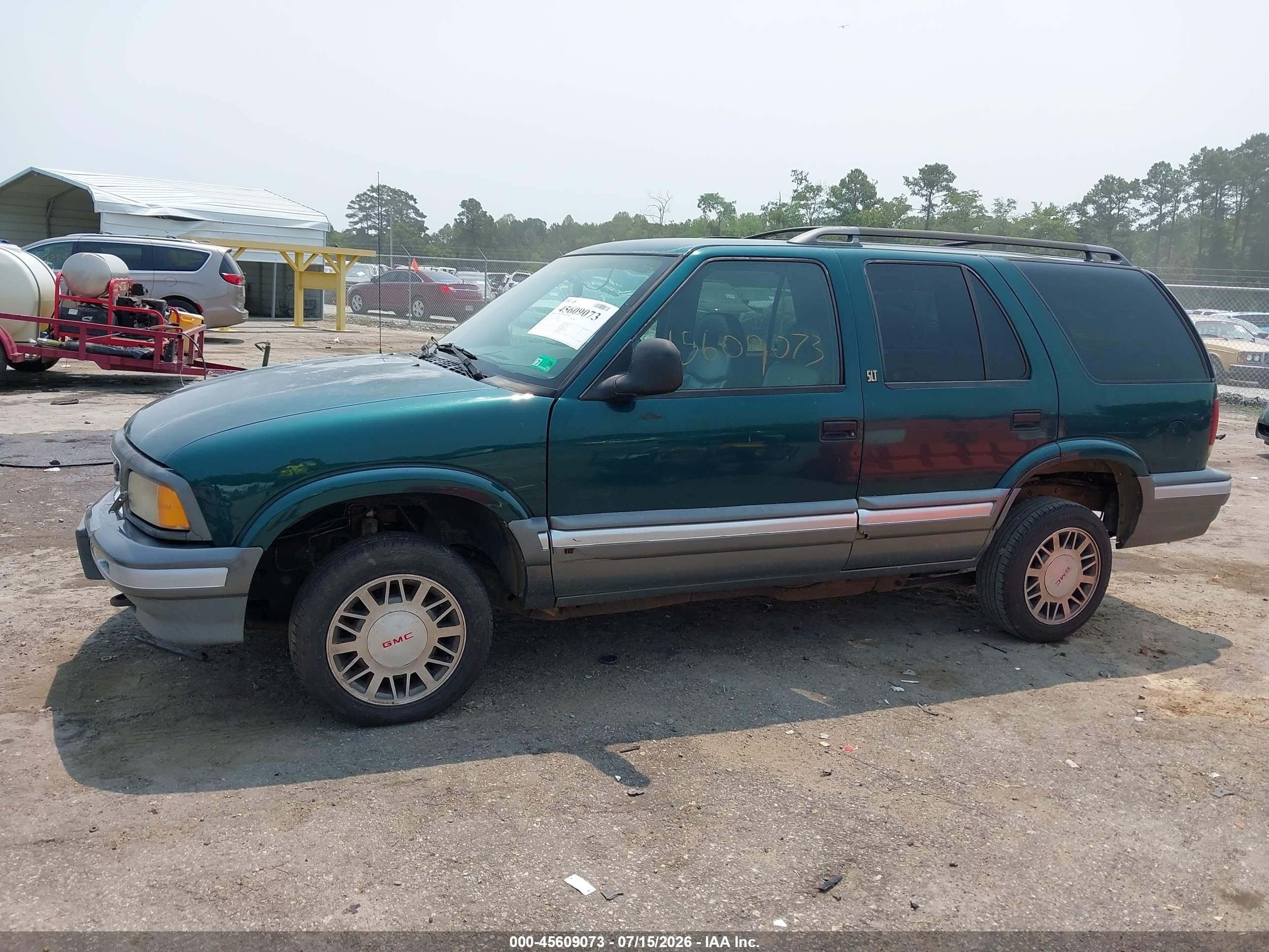 1996 Gmc Jimmy   Зеленый vin: 1GKDT13W2T2548464