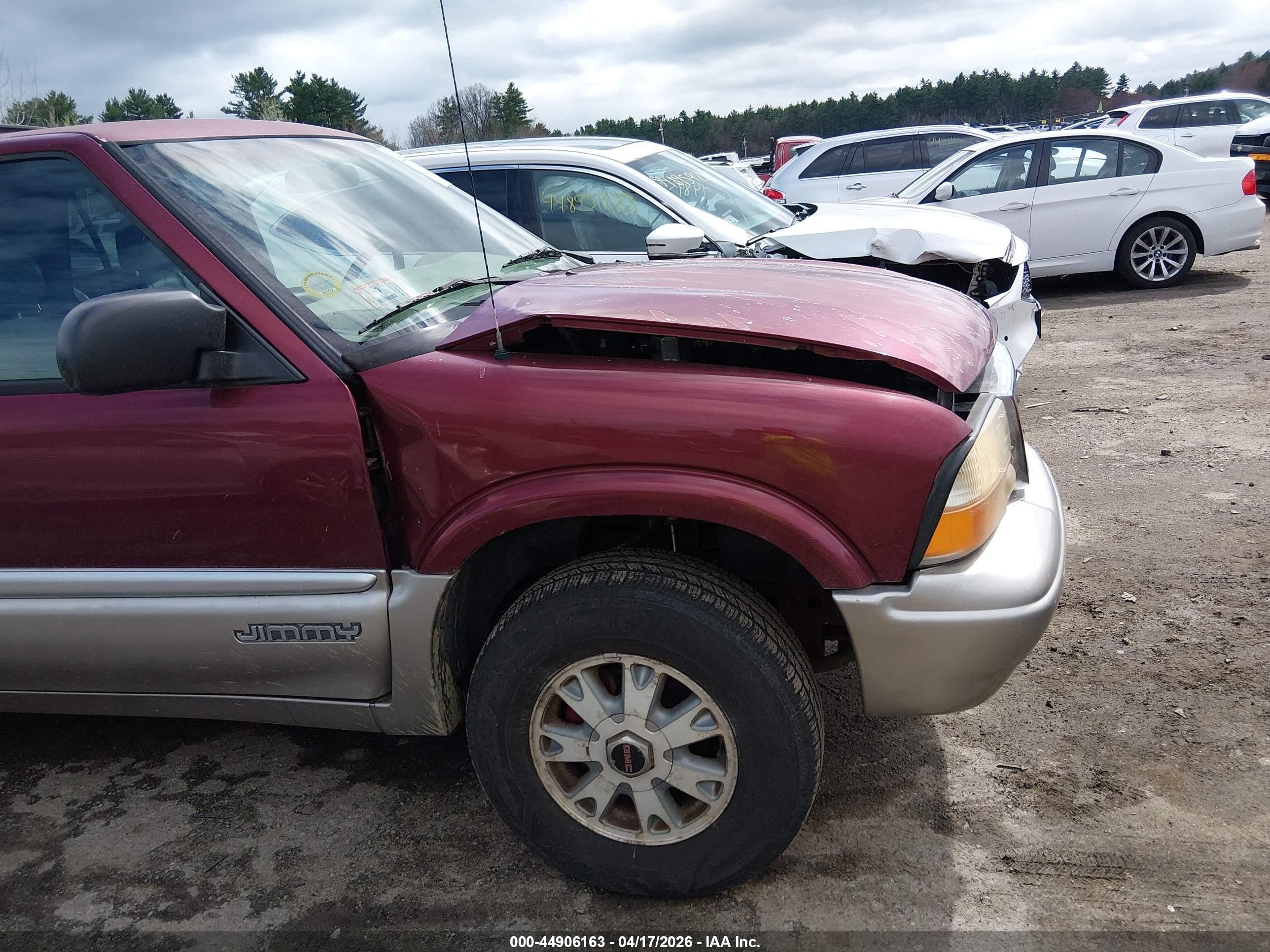 2000 Gmc Jimmy Slt Red vin: 1GKDT13W3Y2164099