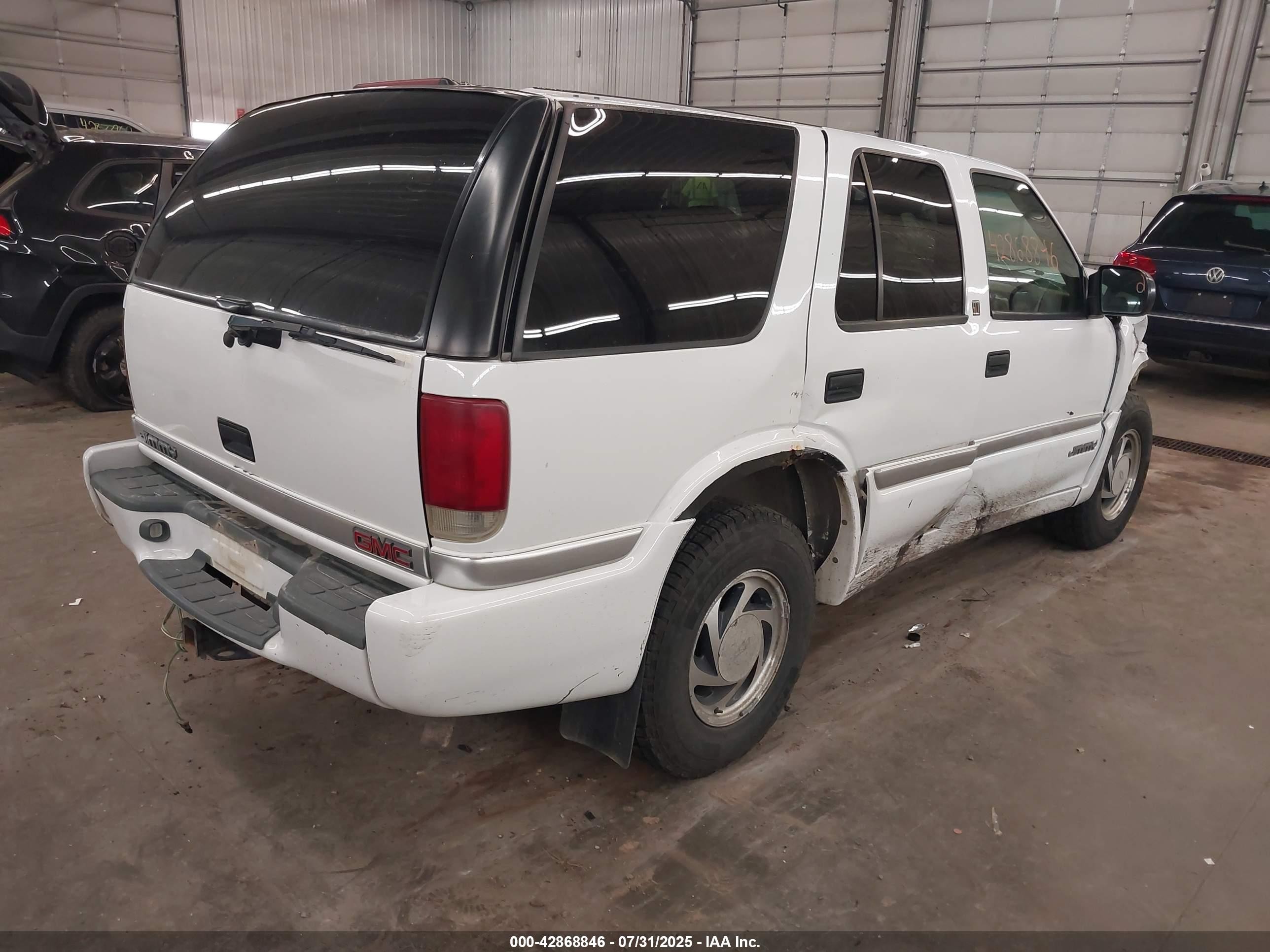 1999 Gmc Jimmy Slt White vin: 1GKDT13W4X2541943