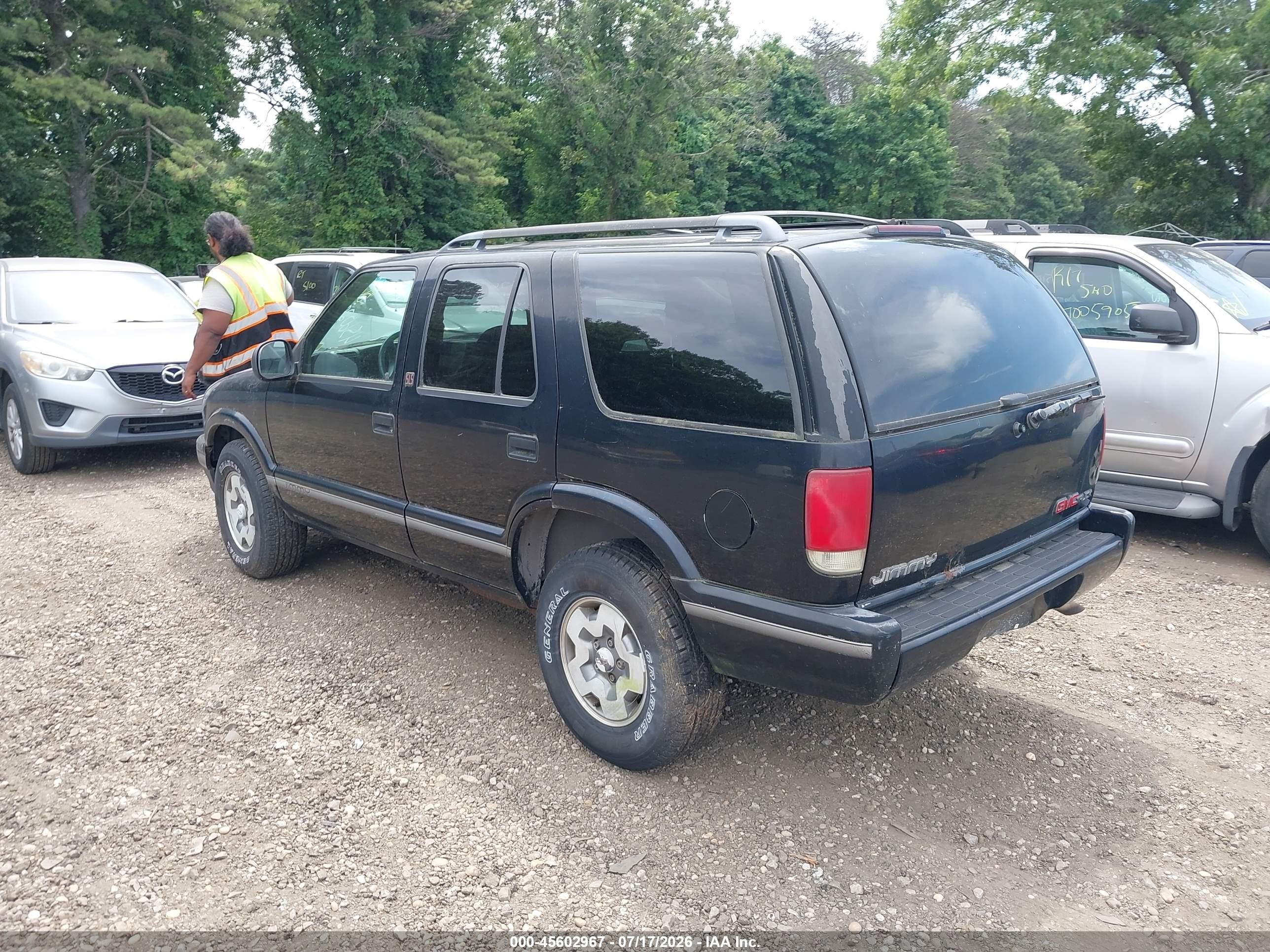 1997 Gmc Jimmy Sls Black vin: 1GKDT13W6V2502283
