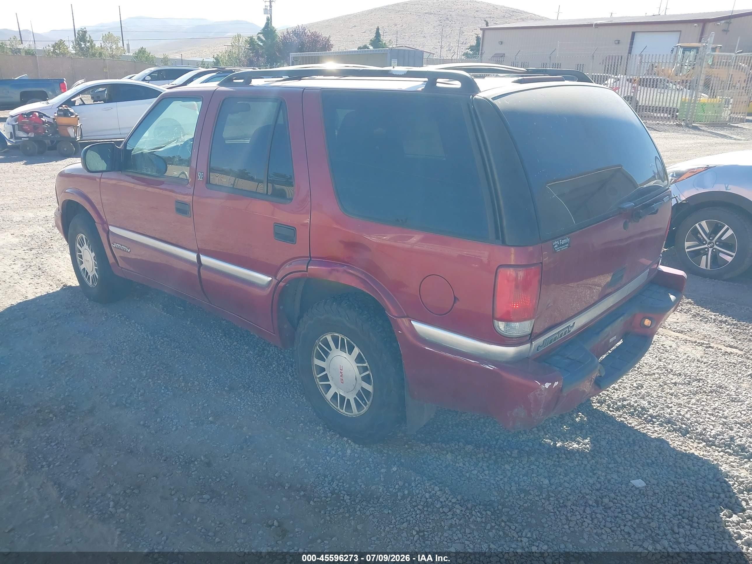 1999 Gmc Jimmy Sle Темно-бордовый vin: 1GKDT13W6X2551857
