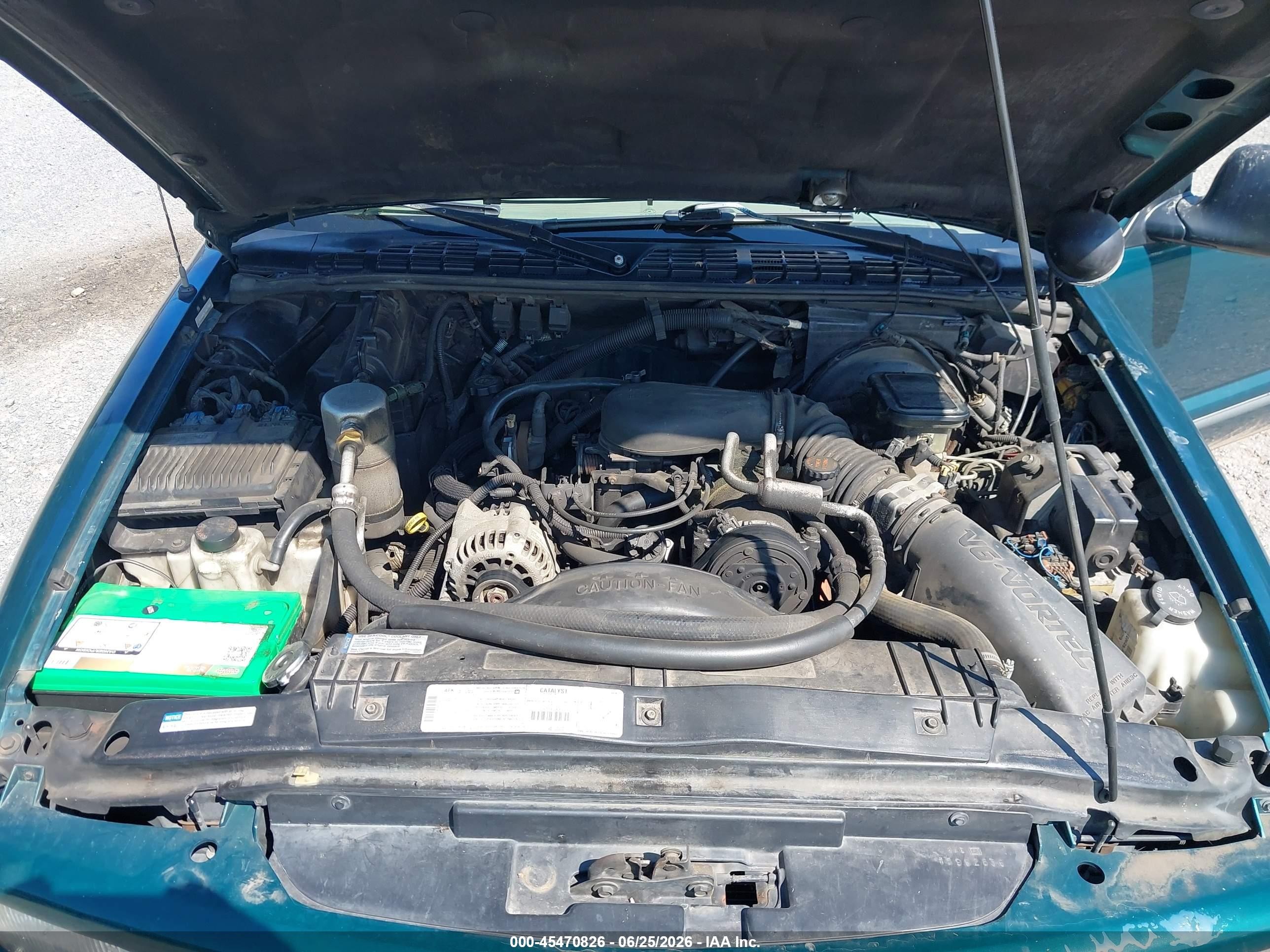 1997 Gmc Jimmy Sls Green vin: 1GKDT13W7V2537446