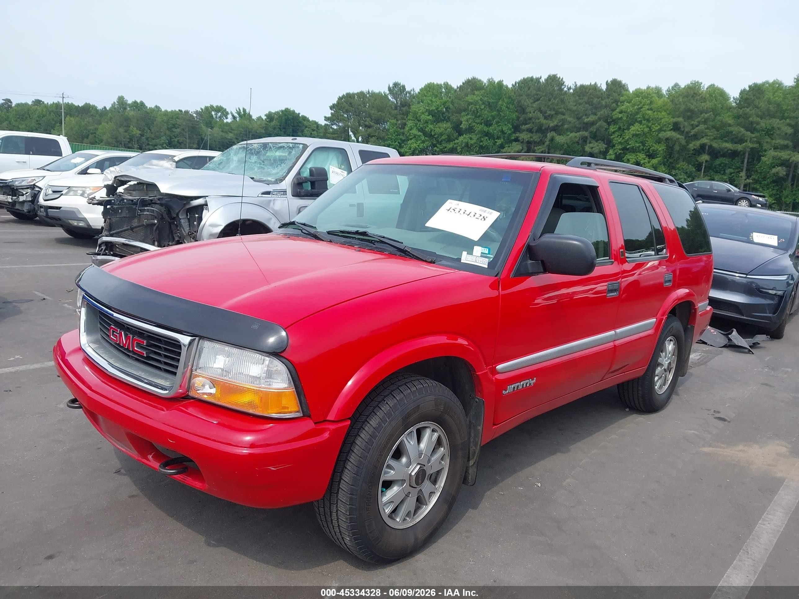 1999 Gmc Jimmy Slt Red vin: 1GKDT13W7X2554430