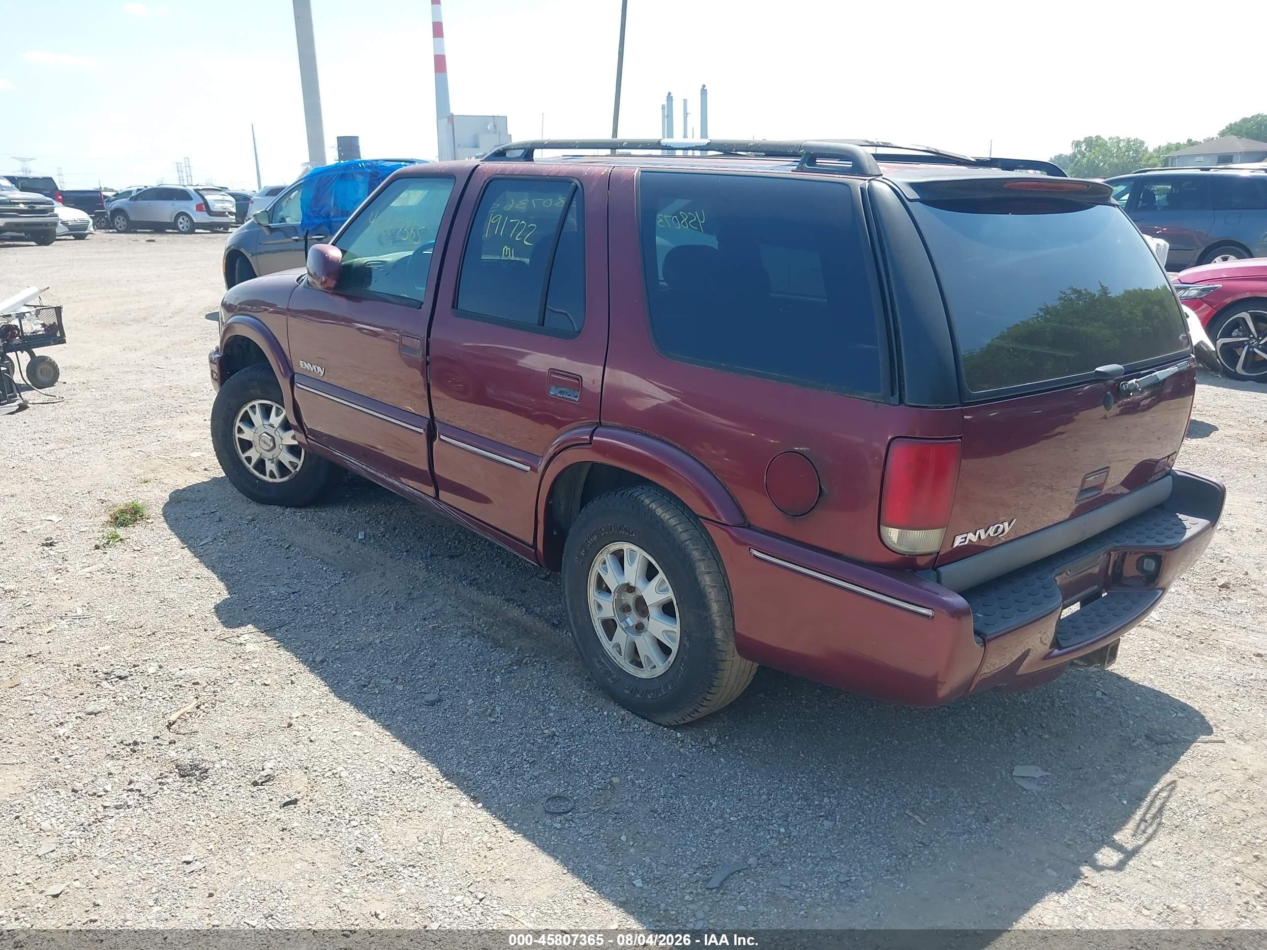 2000 Gmc Jimmy Slt Burgundy vin: 1GKDT13W7Y2323366