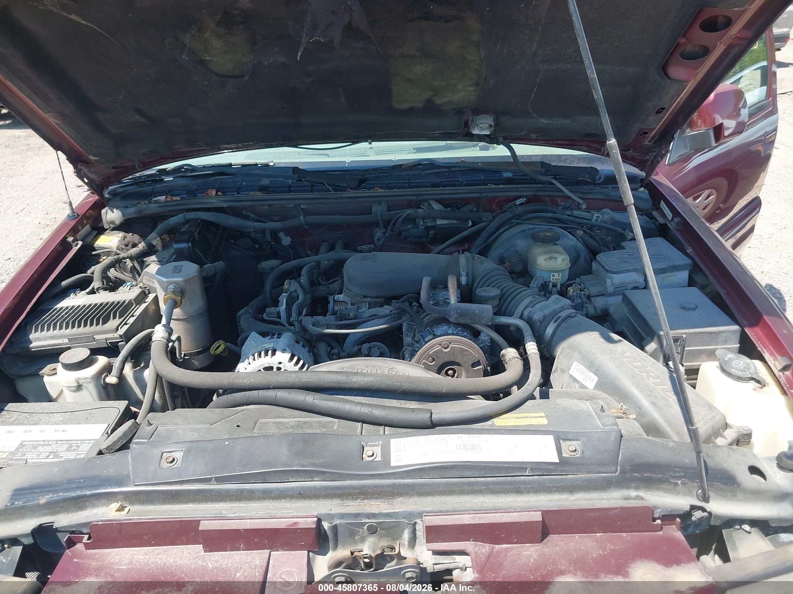 2000 Gmc Jimmy Slt Burgundy vin: 1GKDT13W7Y2323366