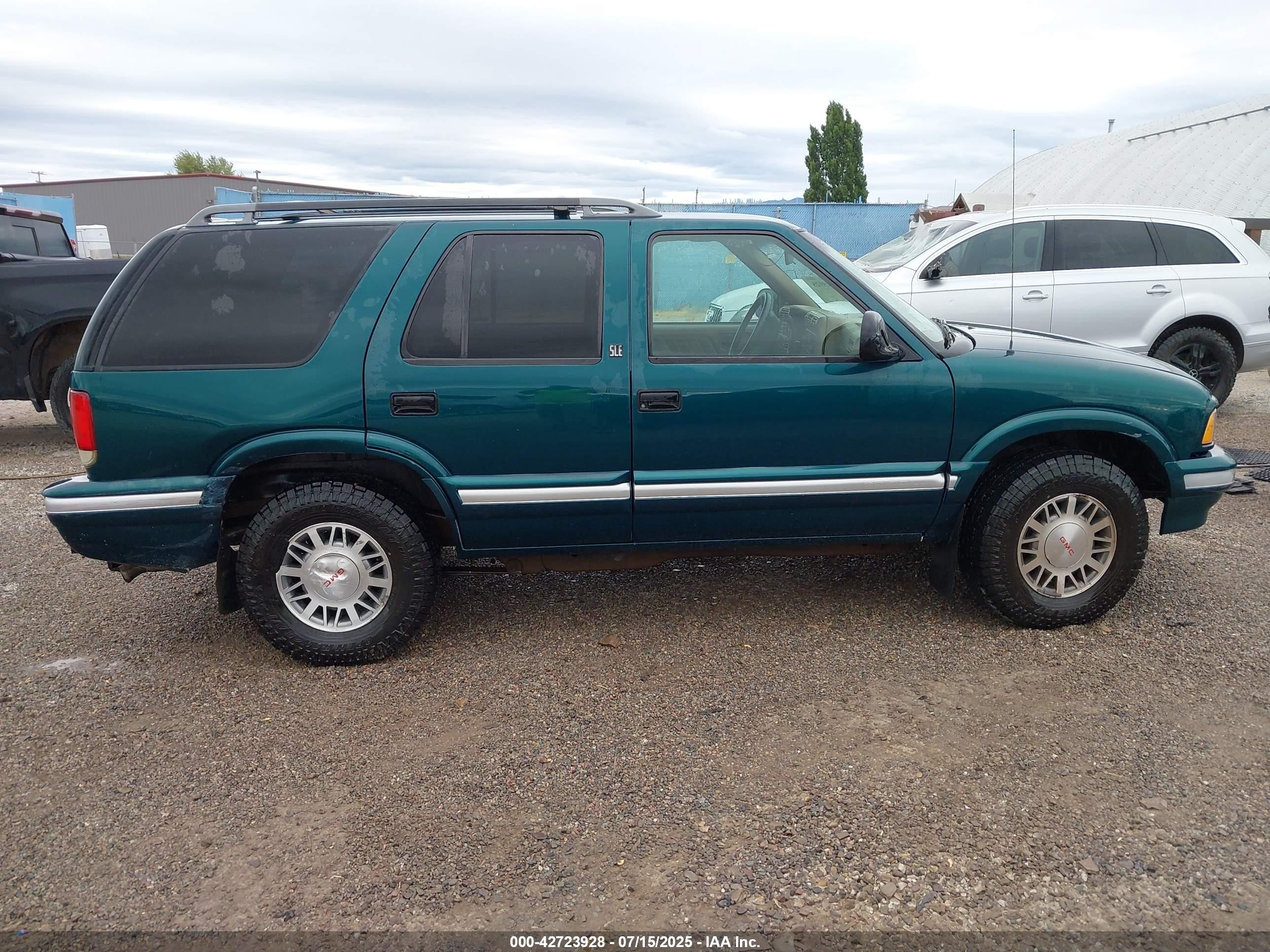 1996 Gmc Jimmy   Green vin: 1GKDT13W9T2542712