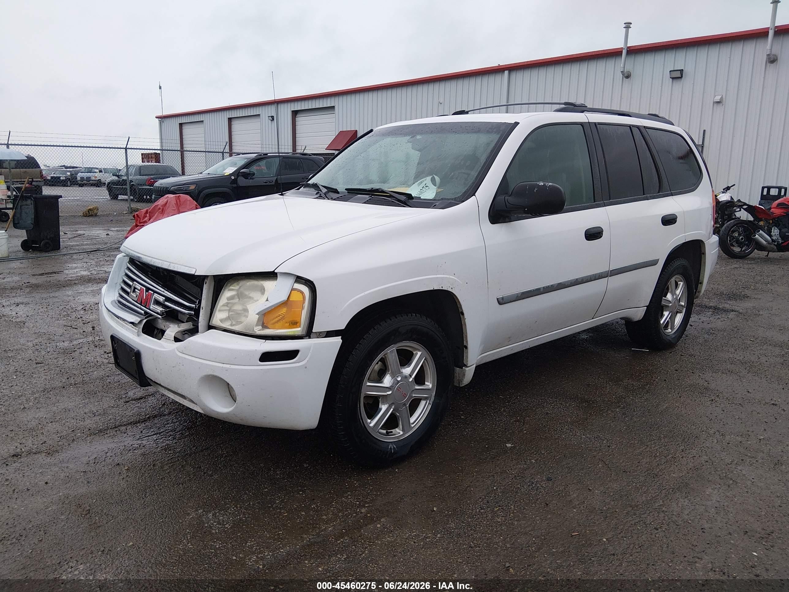 2009 Gmc Envoy Sle White vin: 1GKDT33SX92106355