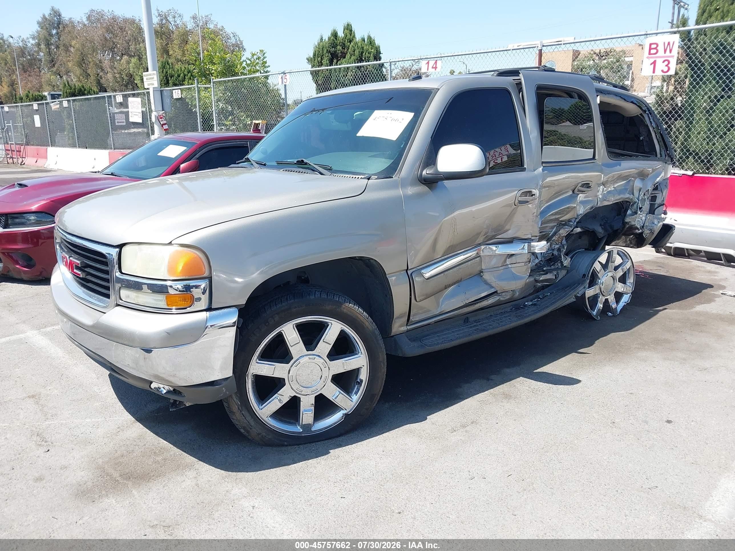 2003 Gmc Yukon Slt Beige vin: 1GKEC13T03R270472