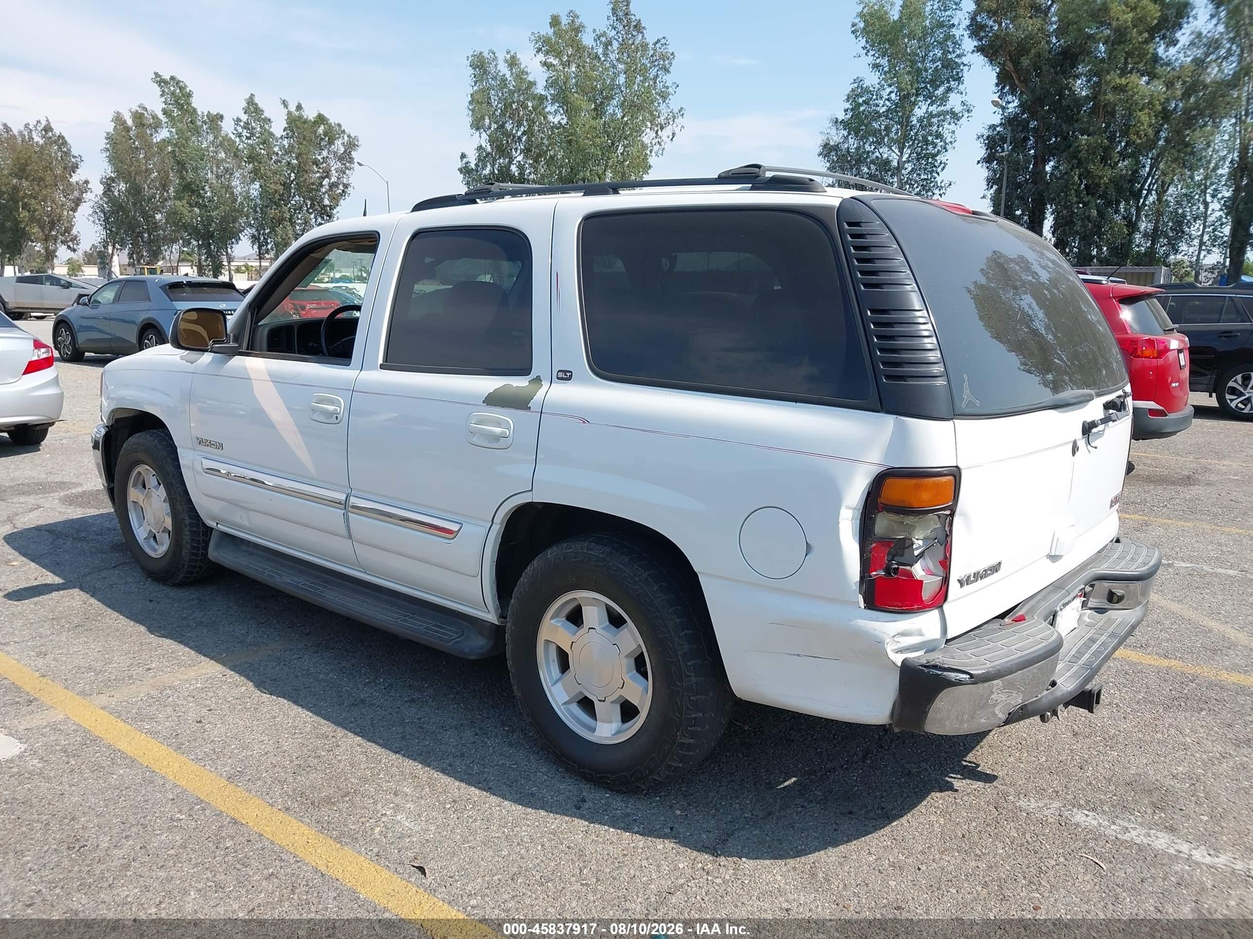 2005 Gmc Yukon Slt White vin: 1GKEC13T05J154447