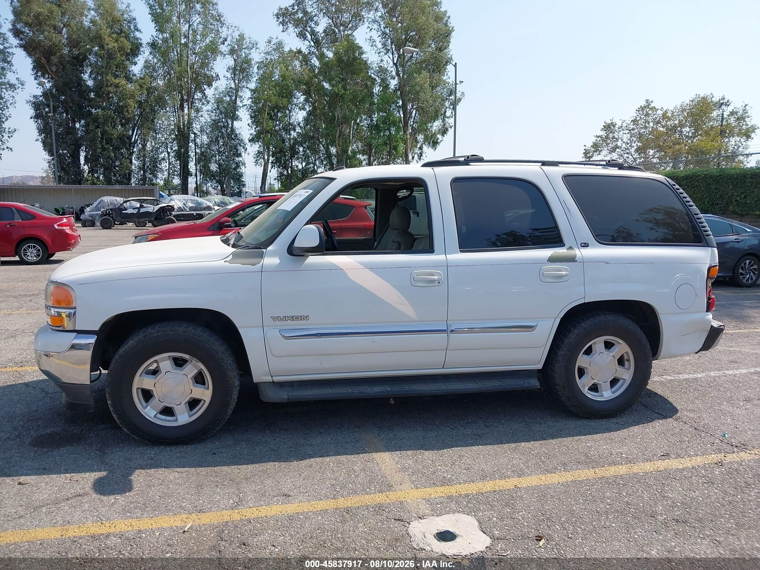 2005 Gmc Yukon Slt White vin: 1GKEC13T05J154447