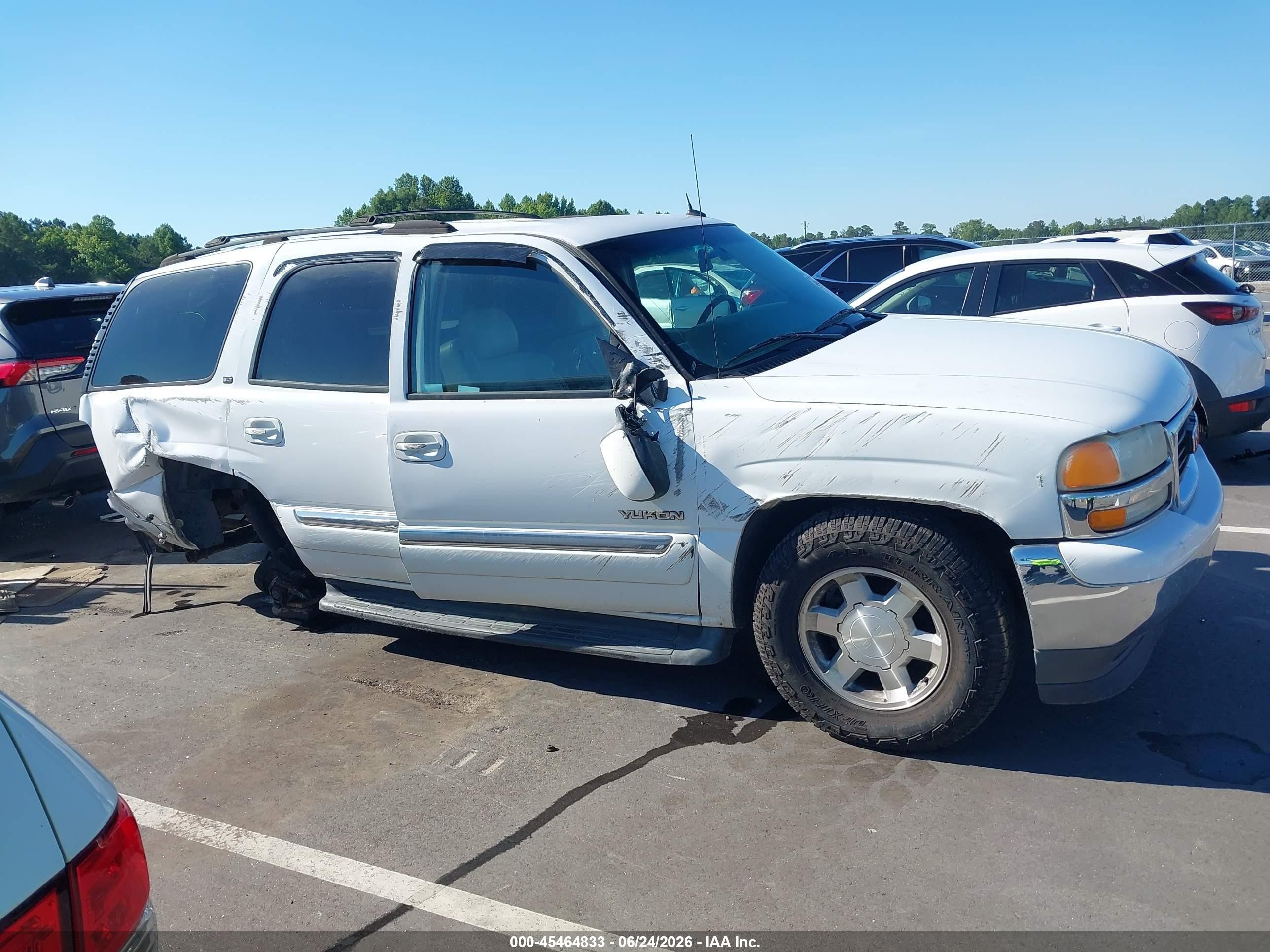 2005 Gmc Yukon Slt White vin: 1GKEC13T05R123586