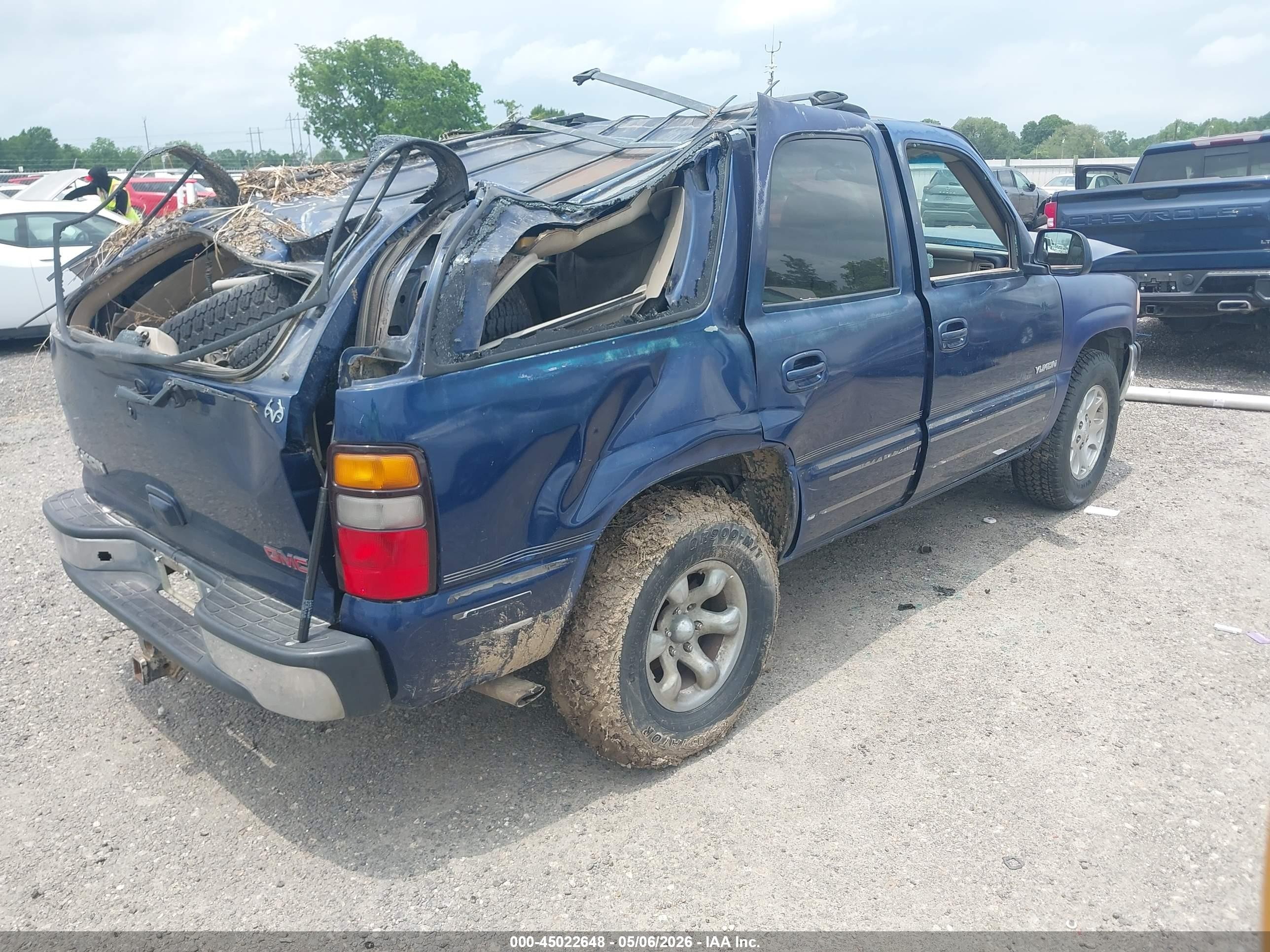 2001 Gmc Yukon Slt Blue vin: 1GKEC13T11J185670