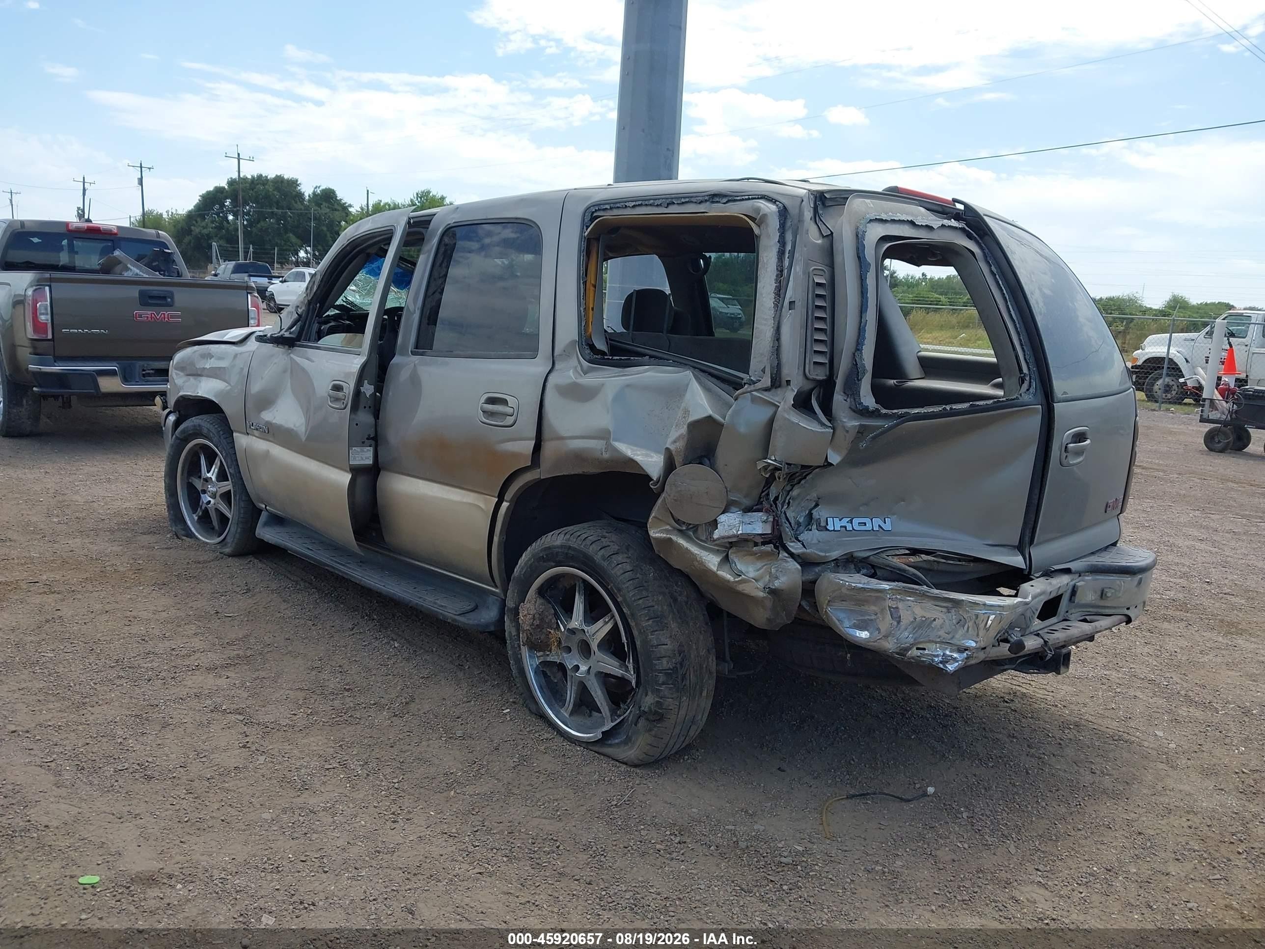2001 Gmc Yukon Sle Tan vin: 1GKEC13T31J175237
