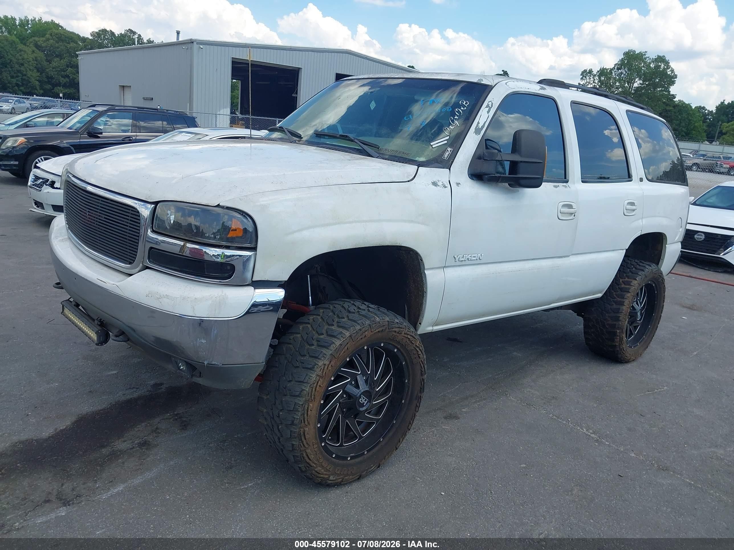 2001 Gmc Yukon Slt White vin: 1GKEC13T51R226979