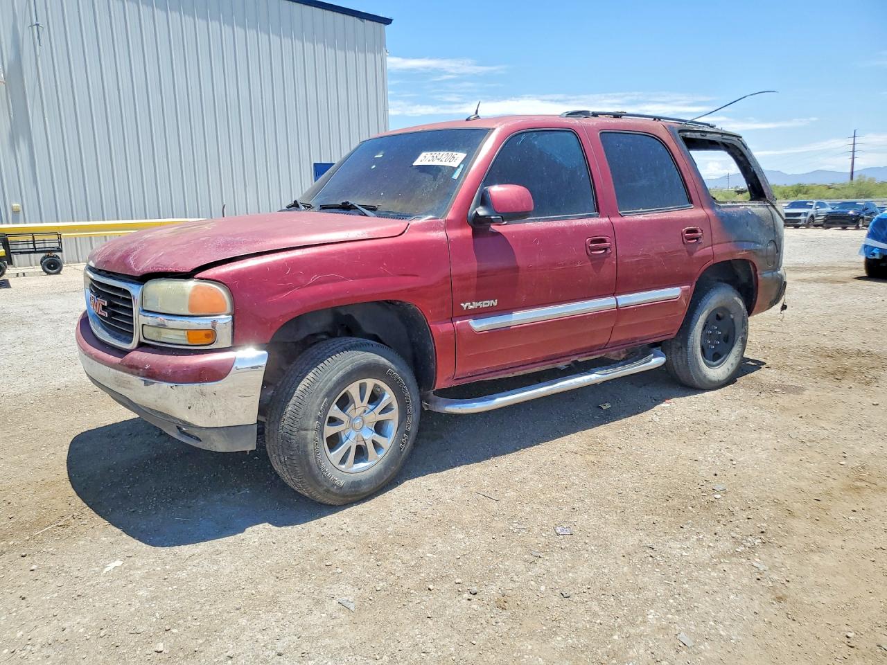 2005 Gmc Yukon Maroon vin: 1GKEC13T55J258433