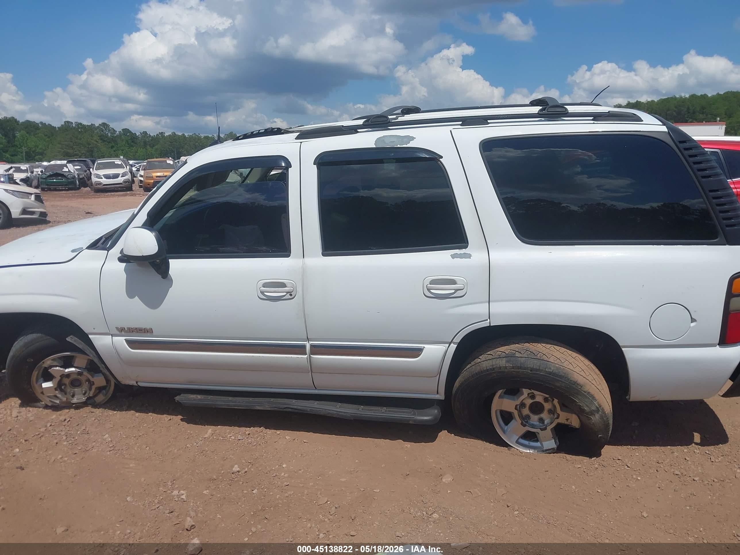 2005 Gmc Yukon Slt White vin: 1GKEC13T65J133537