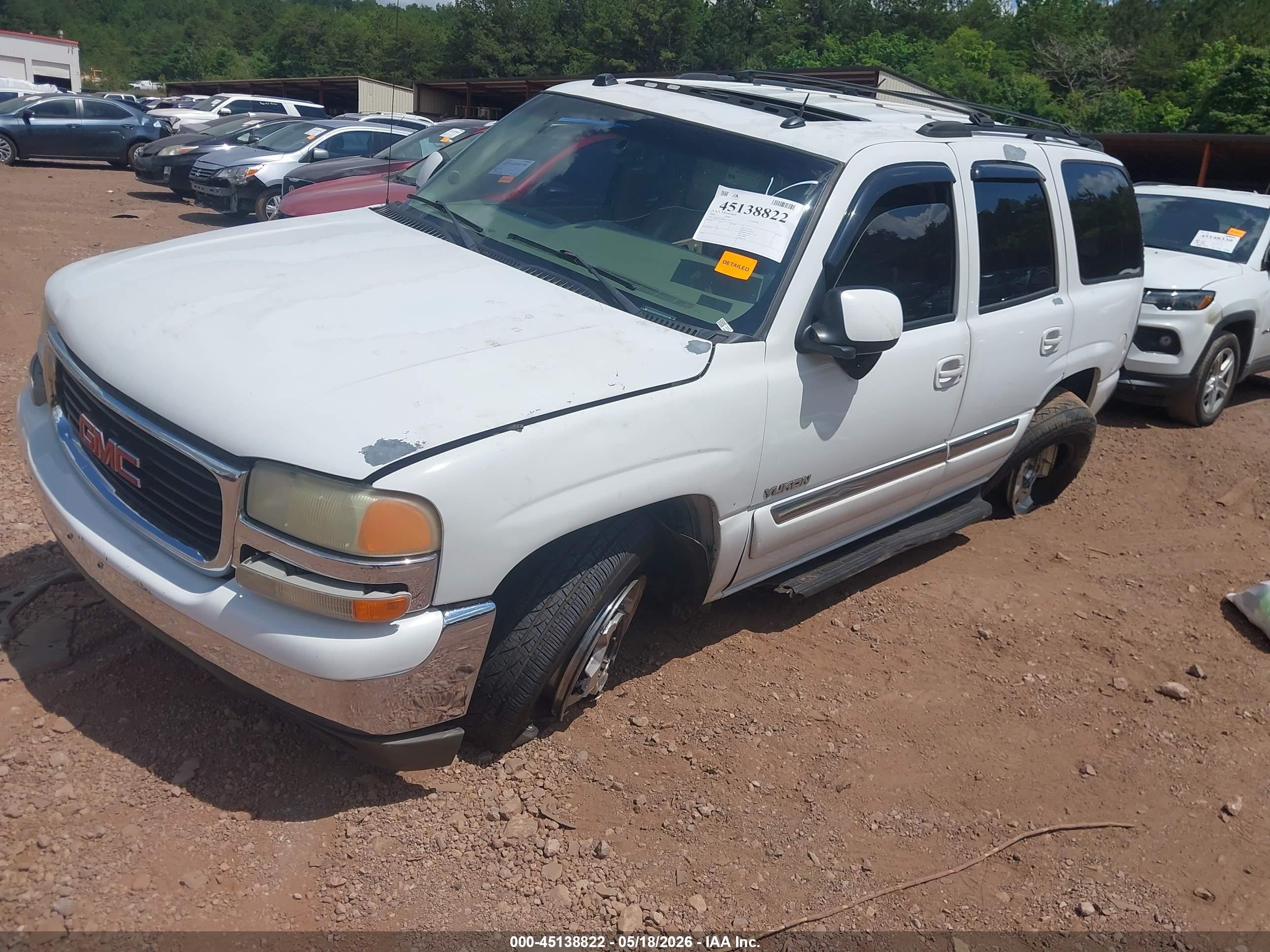 2005 Gmc Yukon Slt White vin: 1GKEC13T65J133537