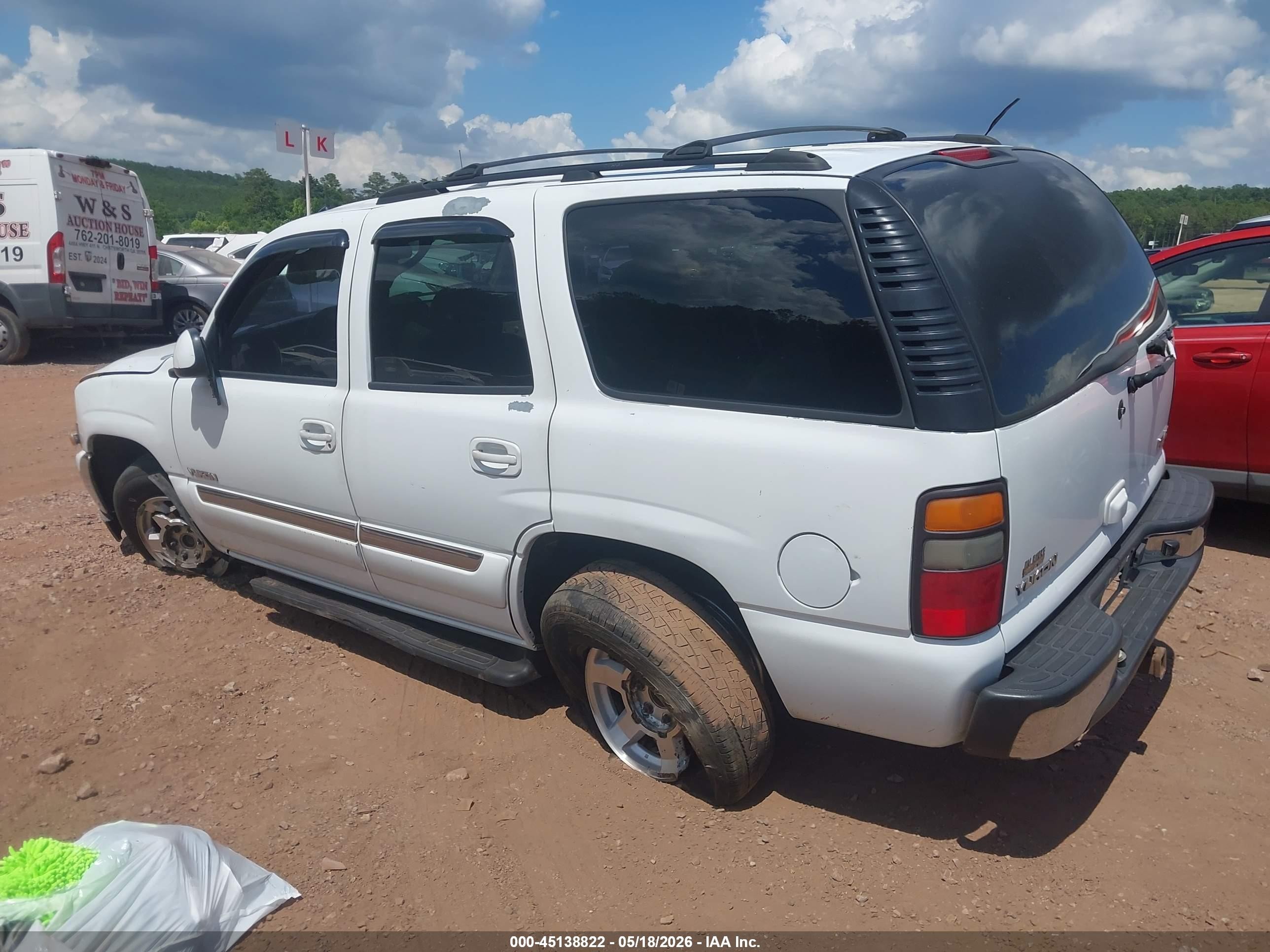 2005 Gmc Yukon Slt White vin: 1GKEC13T65J133537