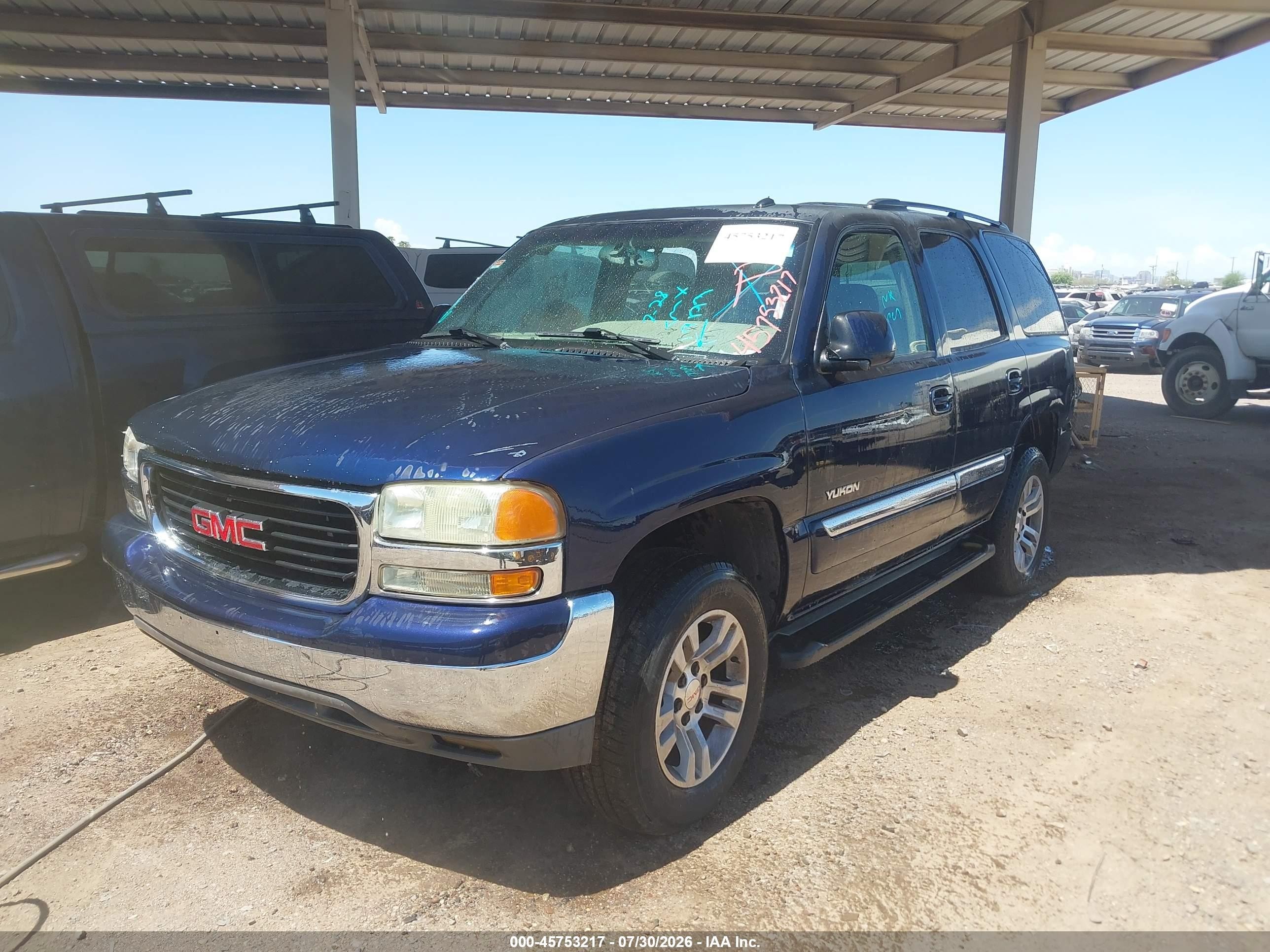2005 Gmc Yukon Sle Blue vin: 1GKEC13T65R119199