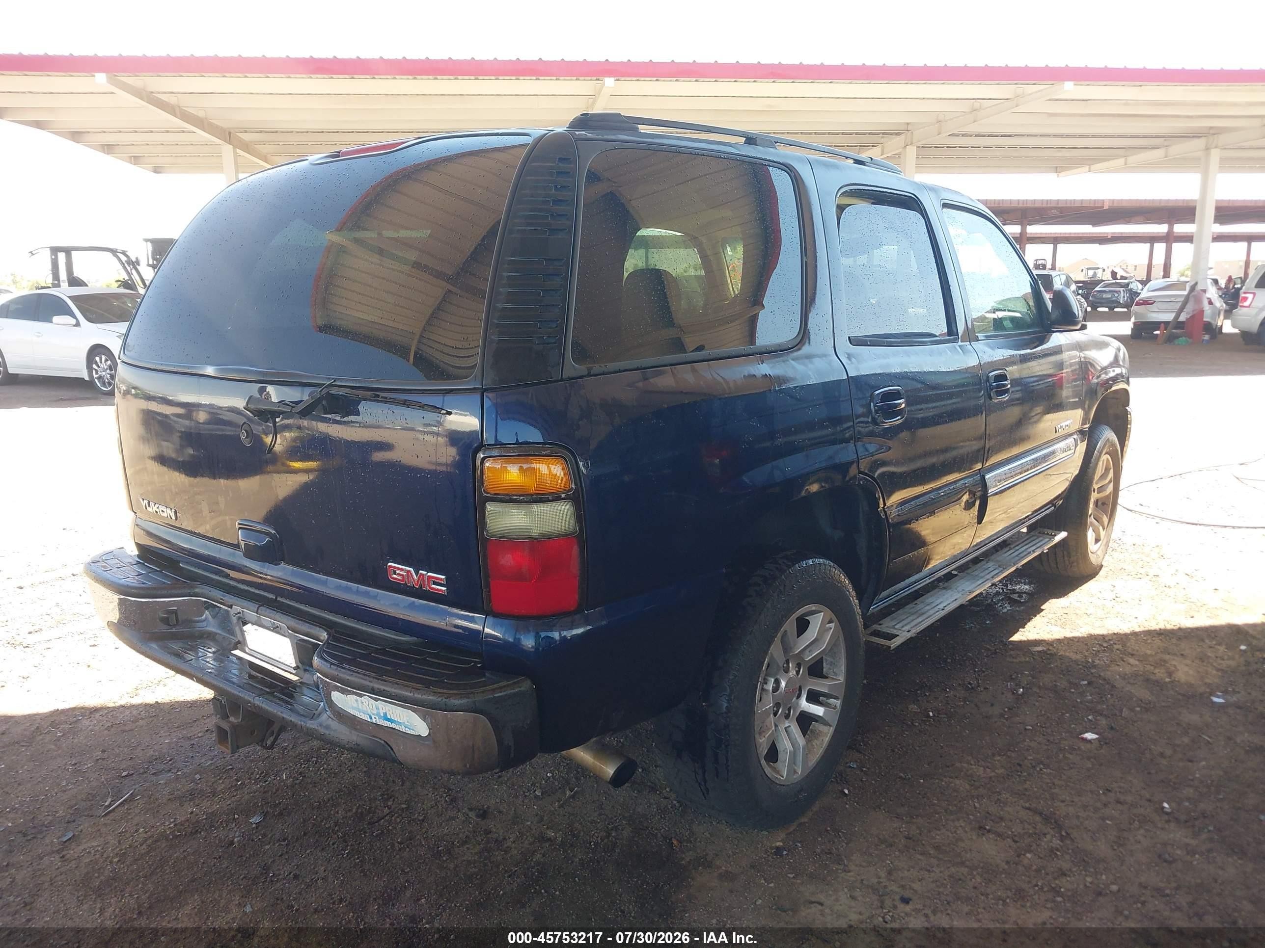 2005 Gmc Yukon Sle Blue vin: 1GKEC13T65R119199