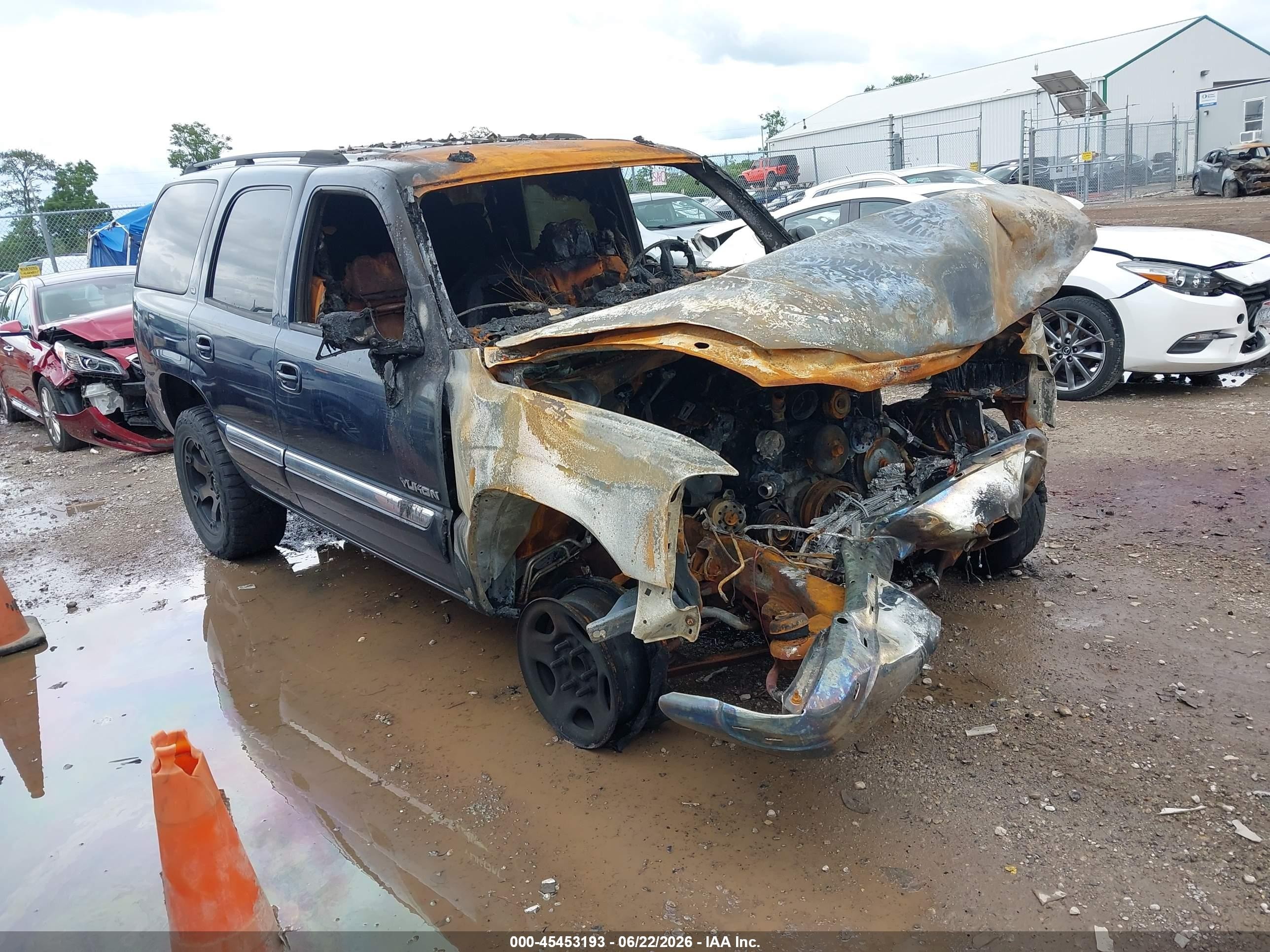 2005 Gmc Yukon Slt Blue vin: 1GKEC13T65R203233