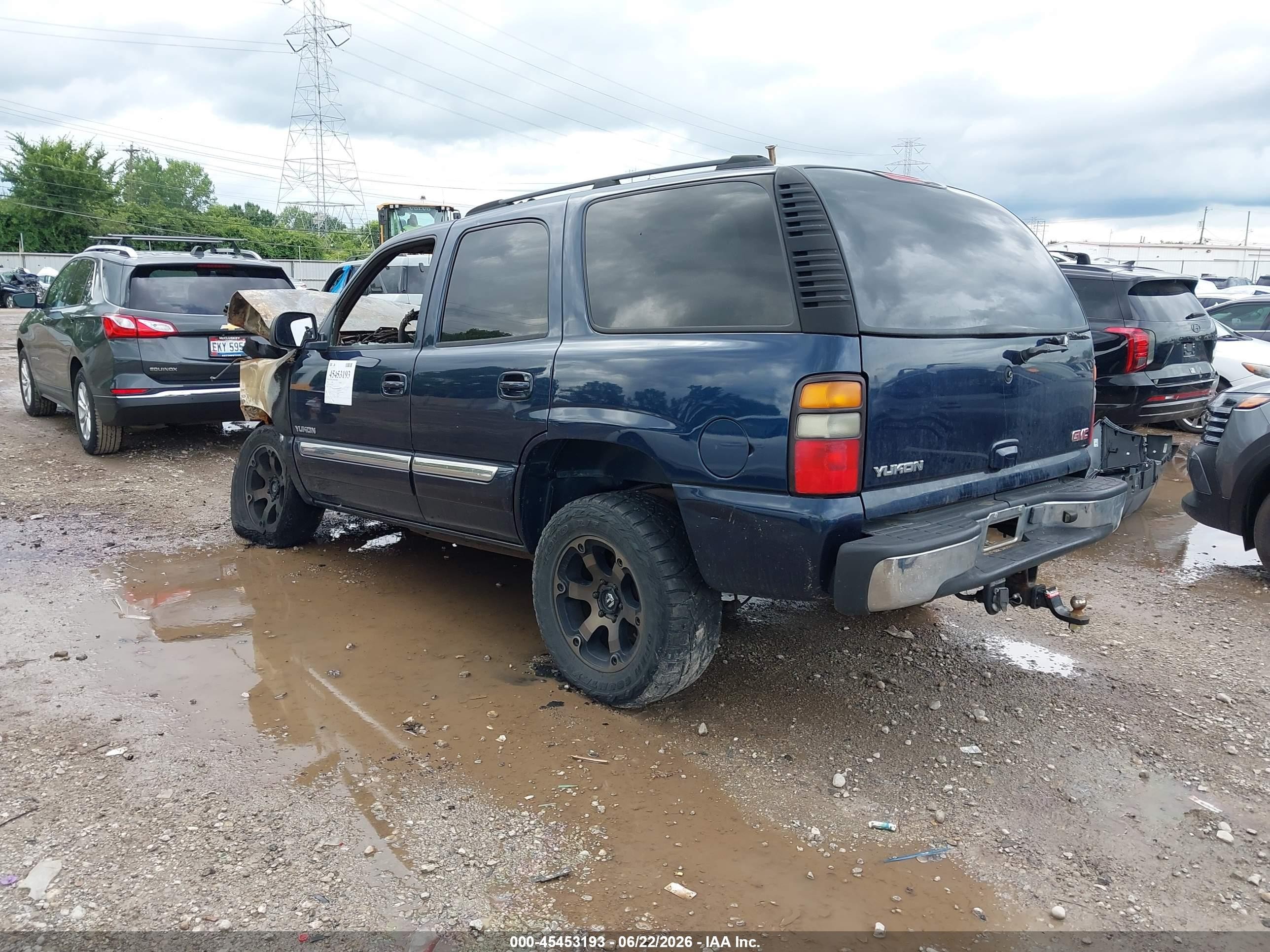 2005 Gmc Yukon Slt Blue vin: 1GKEC13T65R203233