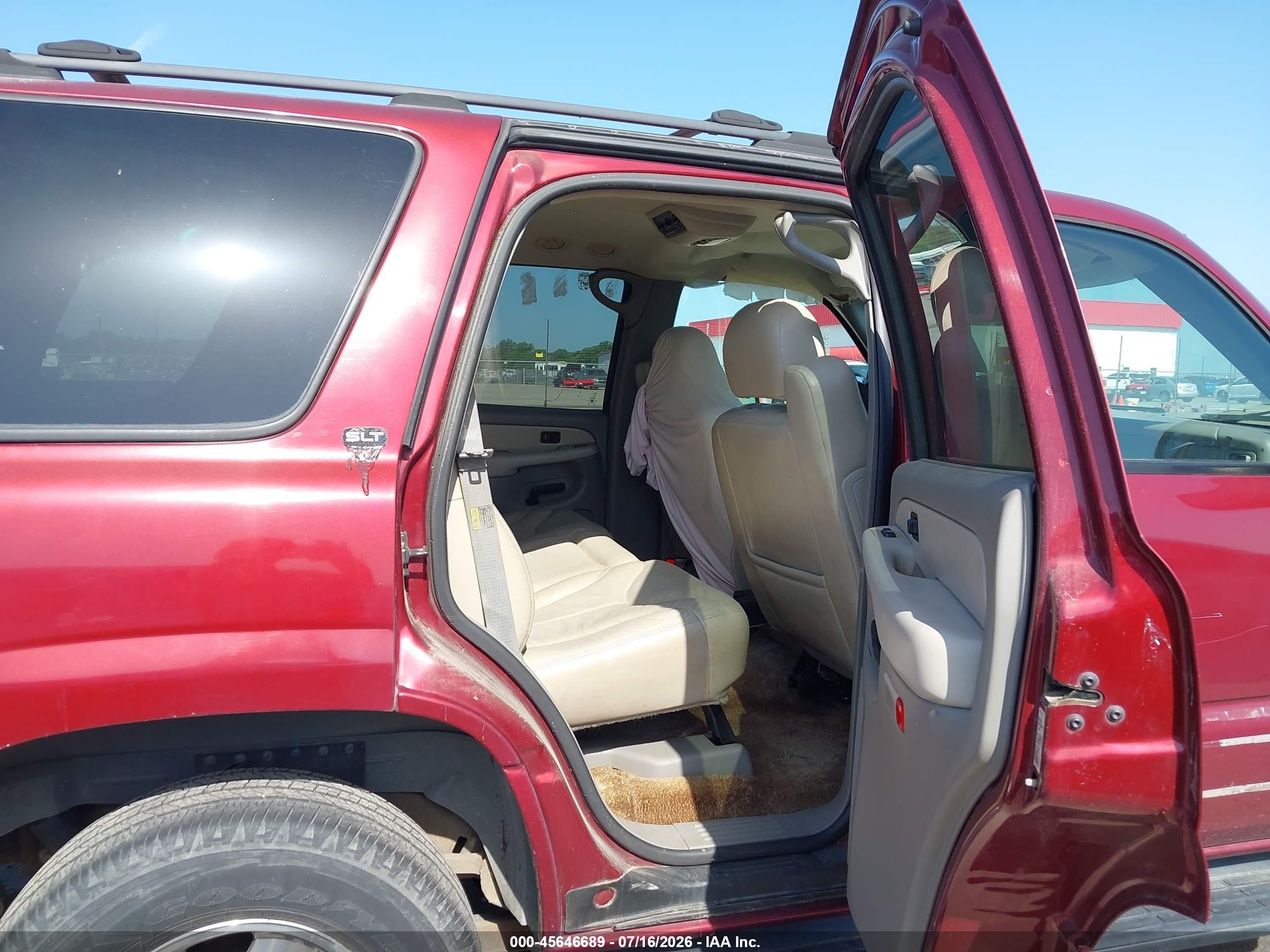 2001 Gmc Yukon Slt Burgundy vin: 1GKEC13T91J262558