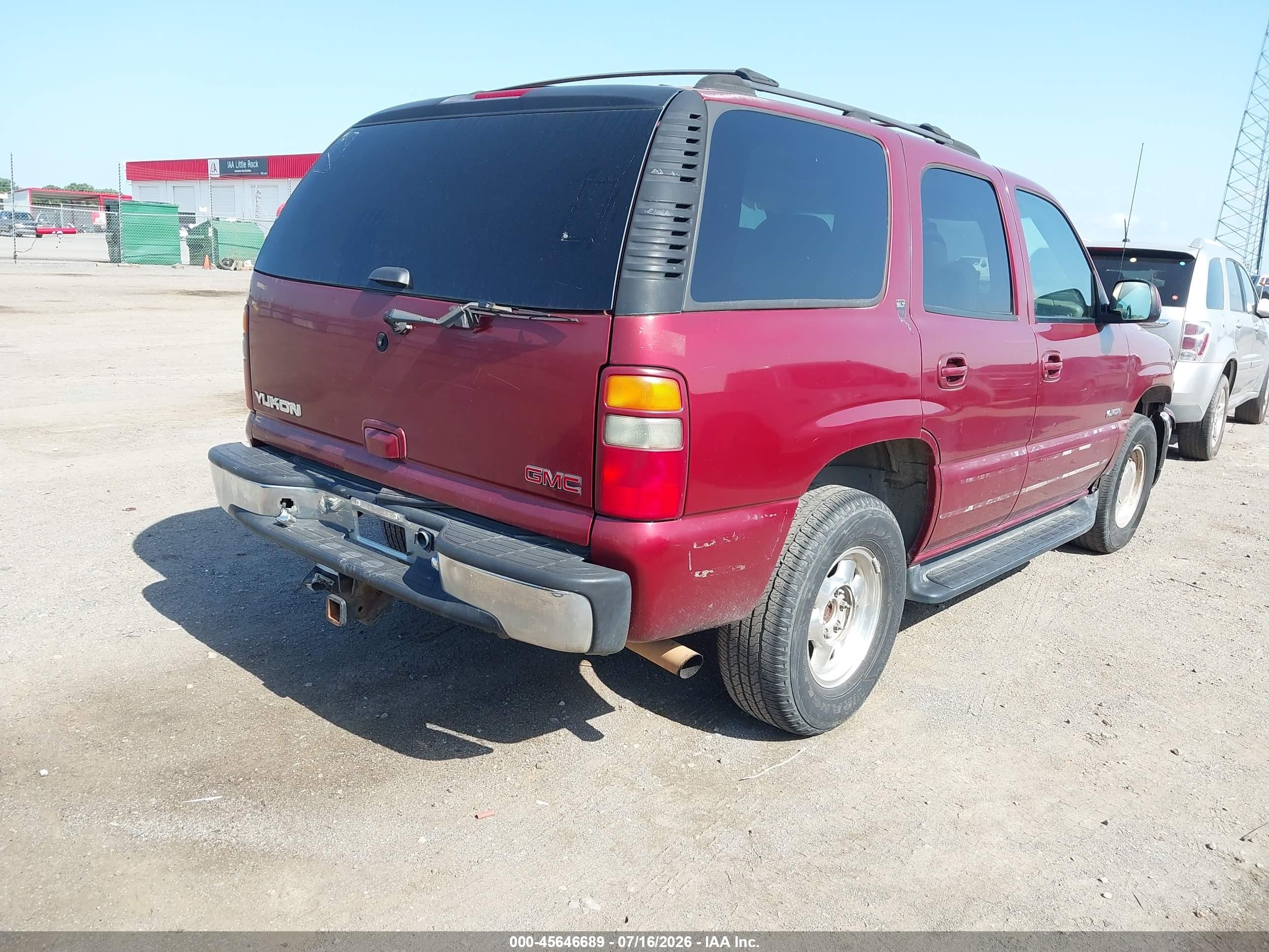 2001 Gmc Yukon Slt Burgundy vin: 1GKEC13T91J262558
