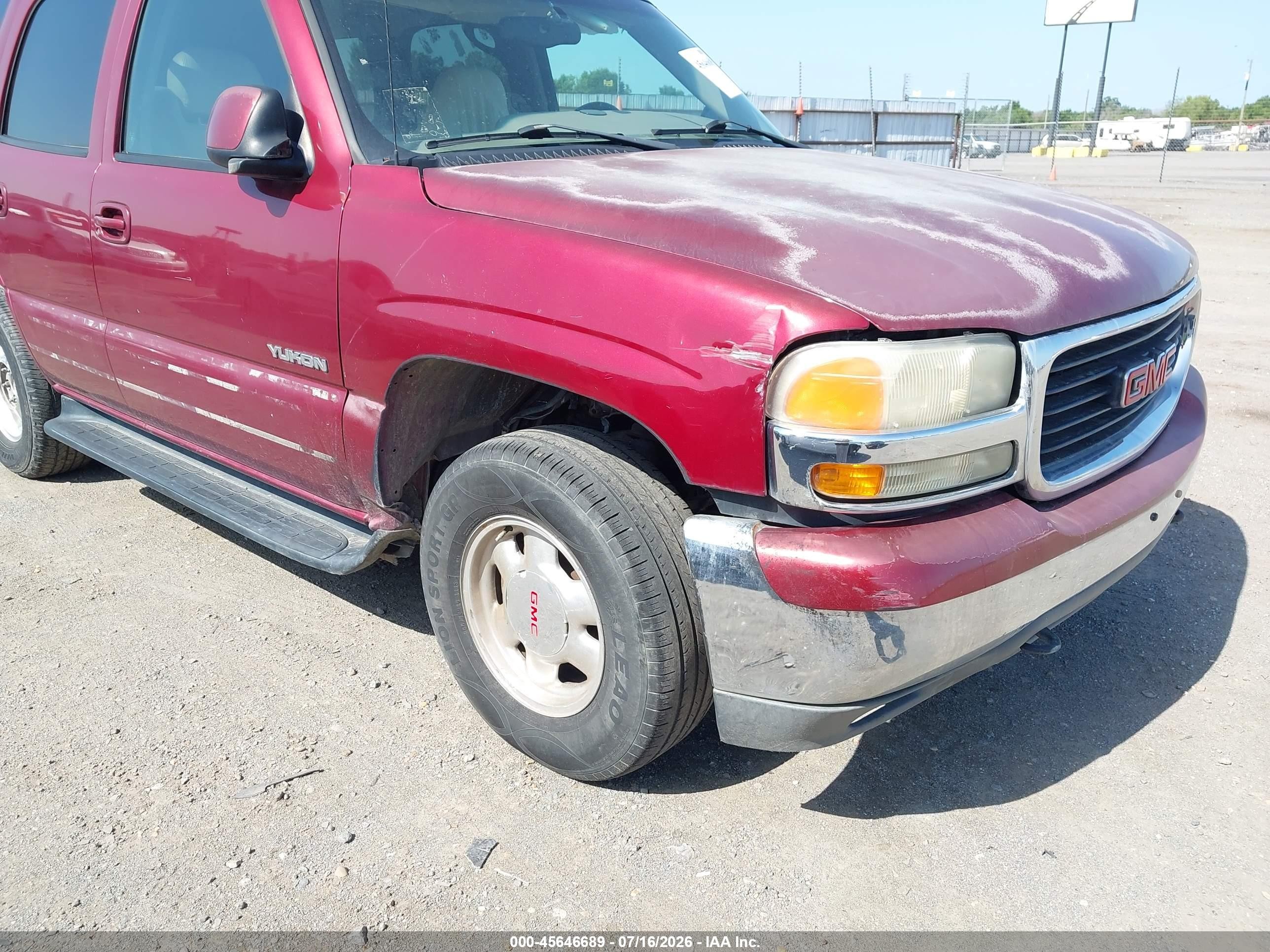 2001 Gmc Yukon Slt Burgundy vin: 1GKEC13T91J262558