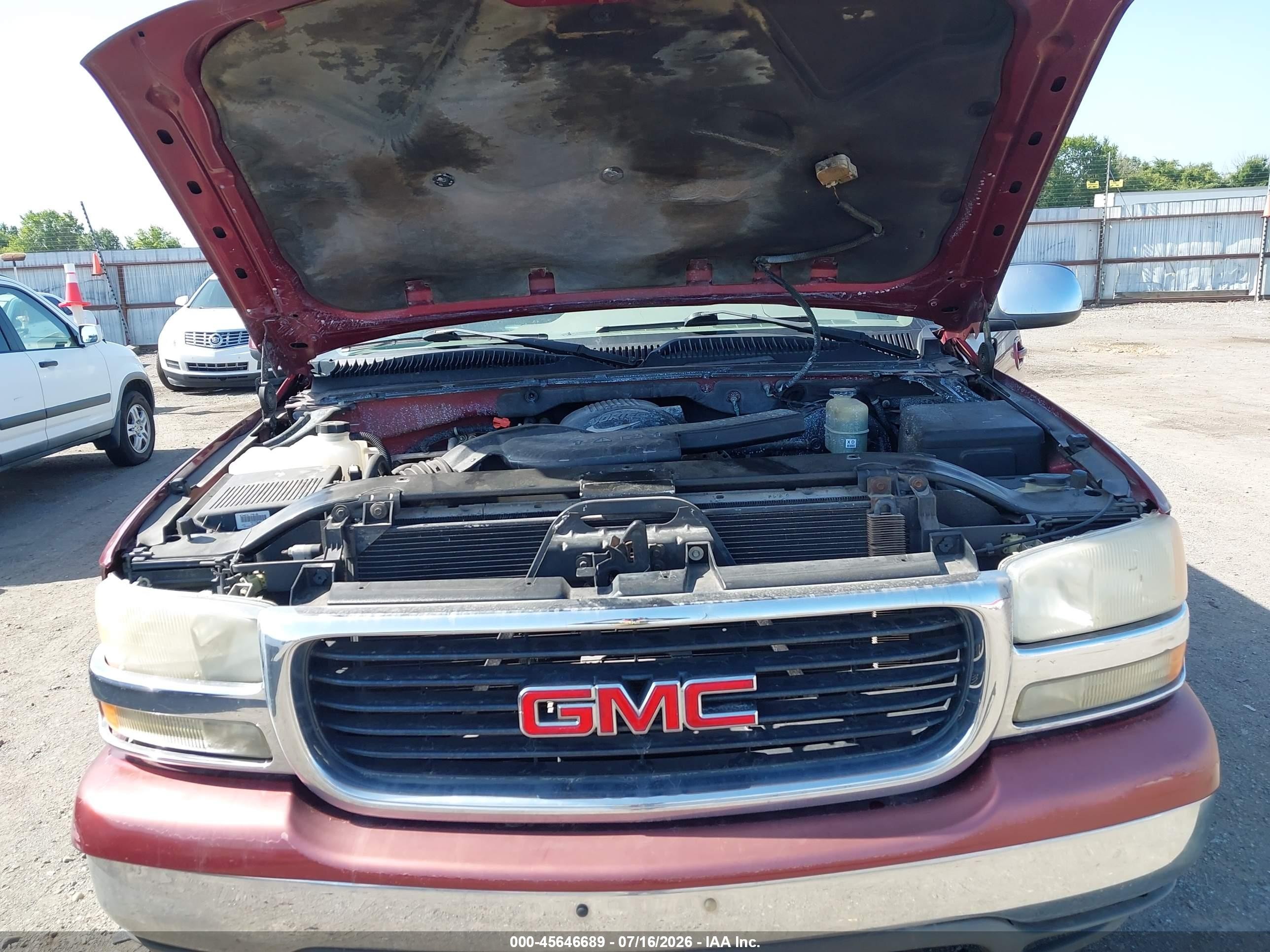 2001 Gmc Yukon Slt Burgundy vin: 1GKEC13T91J262558