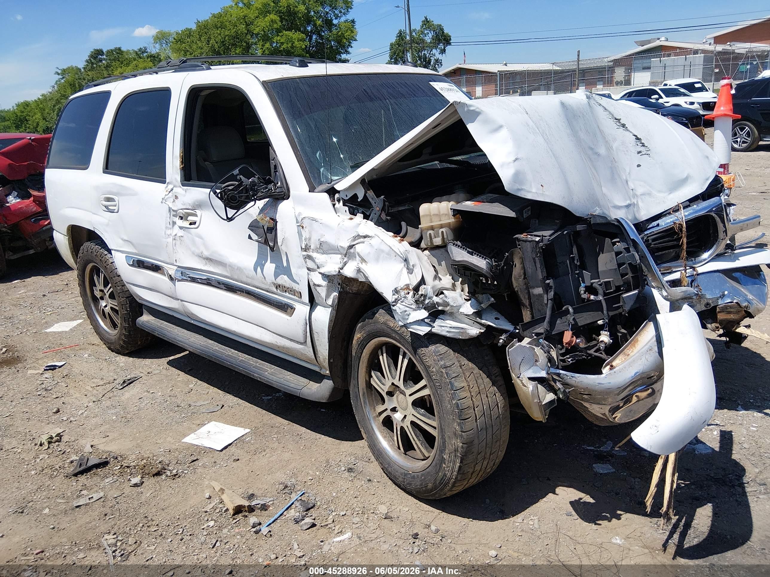 2005 Gmc Yukon Slt White vin: 1GKEC13T95J236015