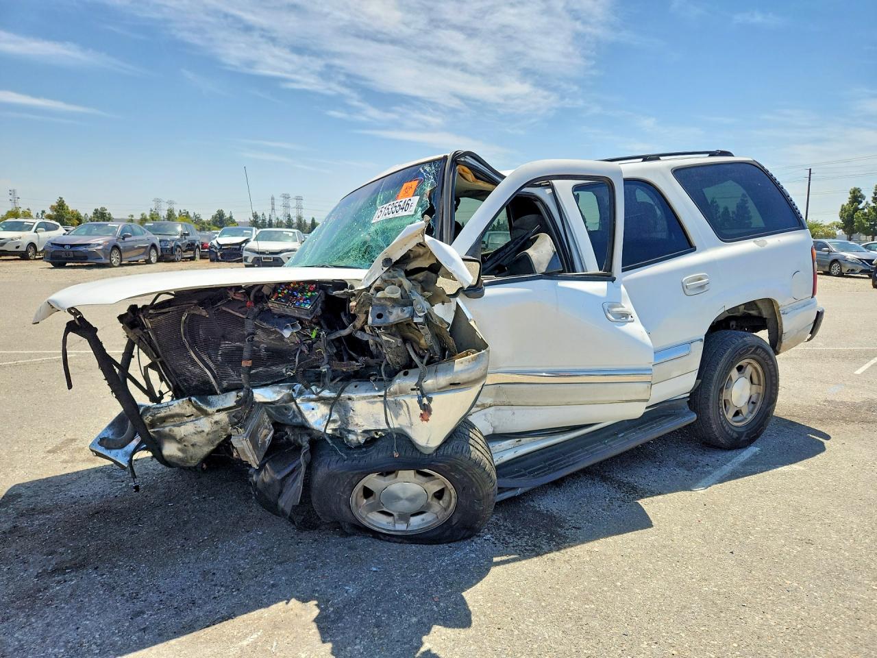 2003 Gmc Yukon White vin: 1GKEC13V13R126852