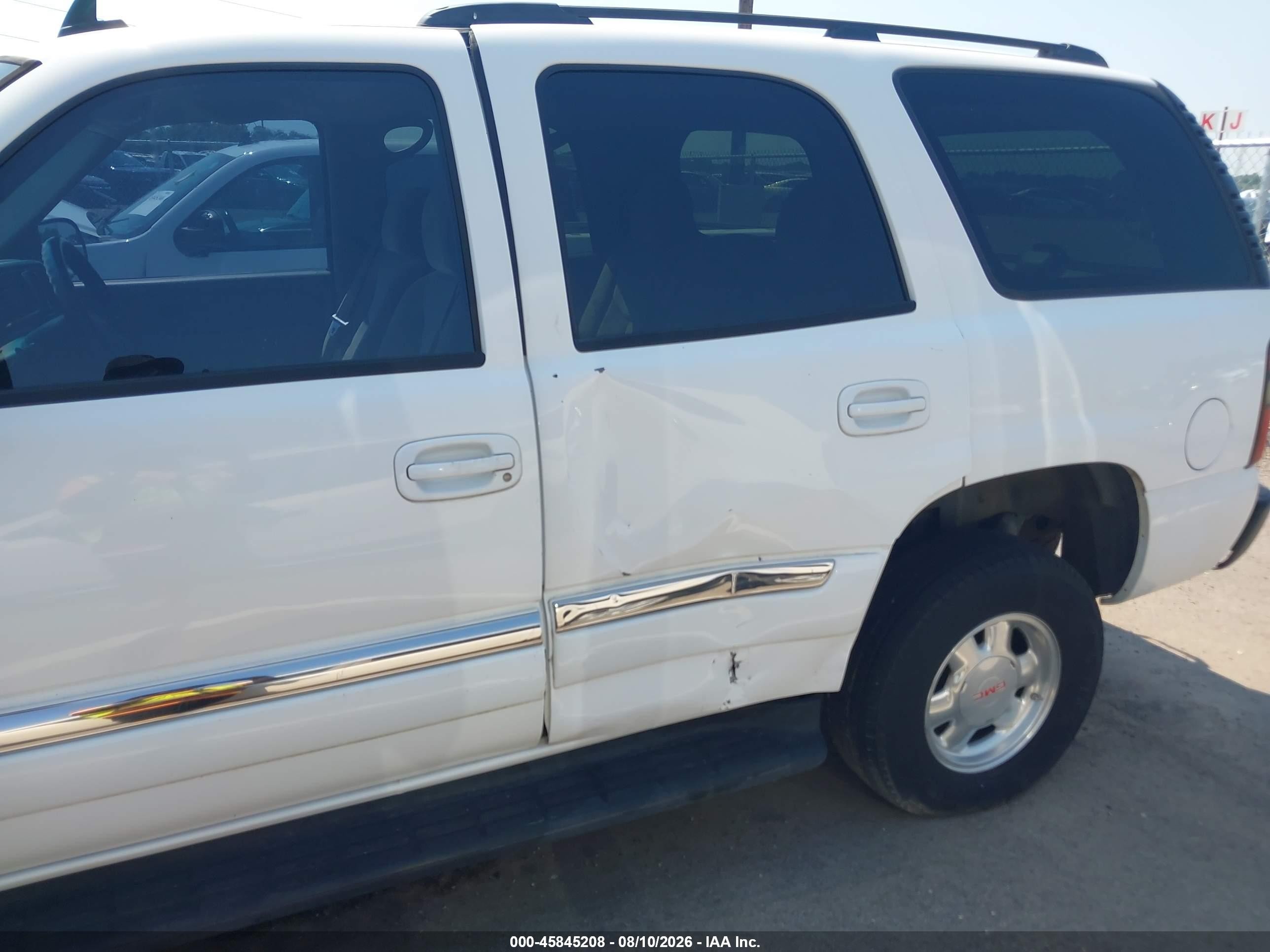 2006 Gmc Yukon Sl White vin: 1GKEC13V16R138732